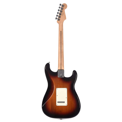 Fender Player Stratocaster LEFTY 3-Color Sunburst Bundle w/Fender Gig Bag, Stand, Cable, Tuner, Picks and Strings Electric Guitars / Solid Body