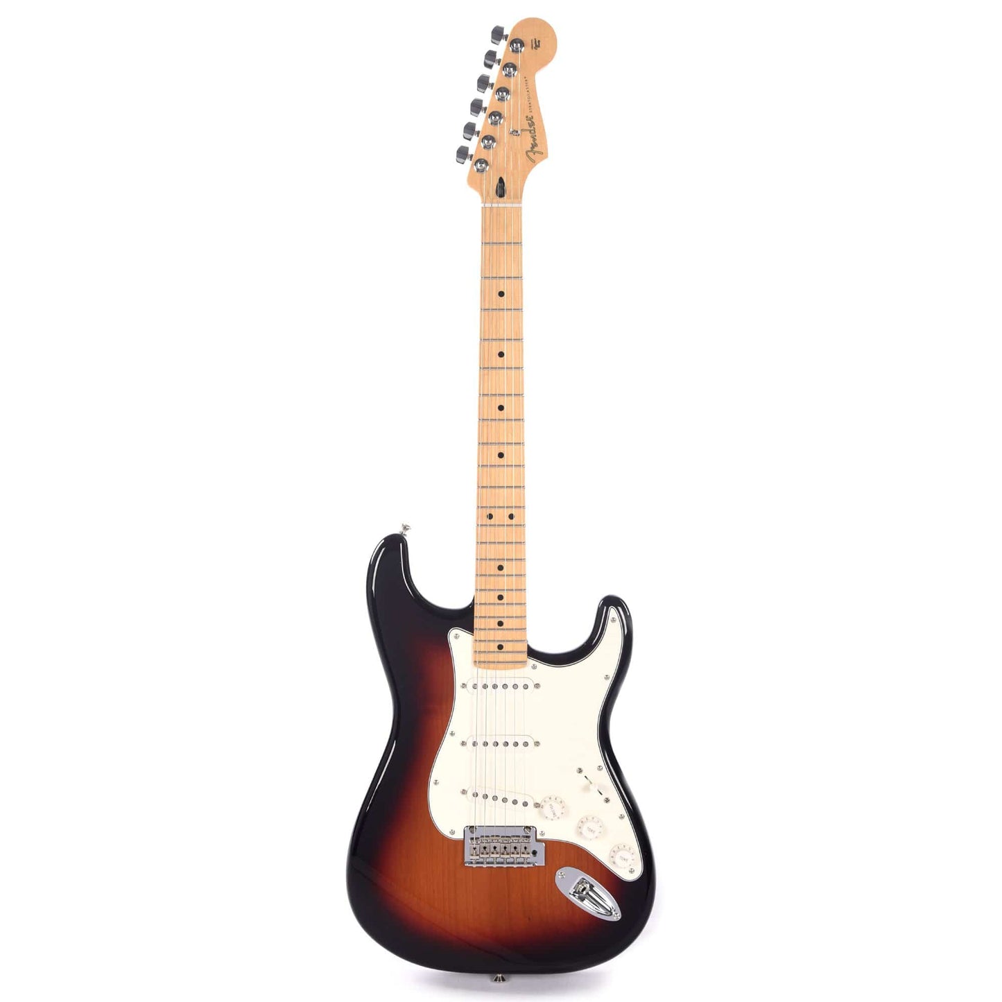 Fender Player Stratocaster MN 3-Color Sunburst Bundle w/Fender Gig Bag, Stand, Cable, Tuner, Picks and Strings Electric Guitars / Solid Body
