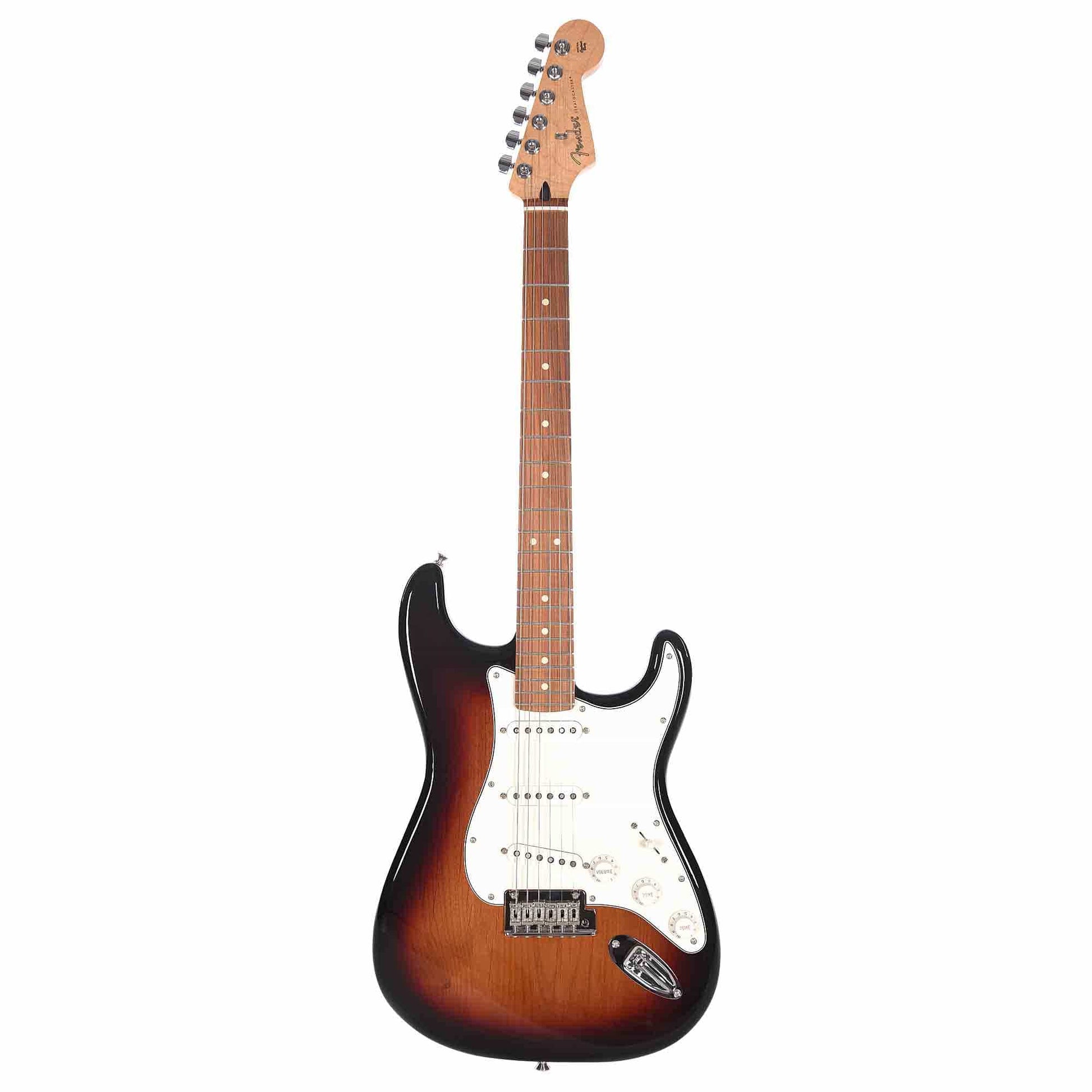 Fender Player Stratocaster PF 3-Color Sunburst Bundle w/Fender Gig Bag, Stand, Cable, Tuner, Picks and Strings Electric Guitars / Solid Body