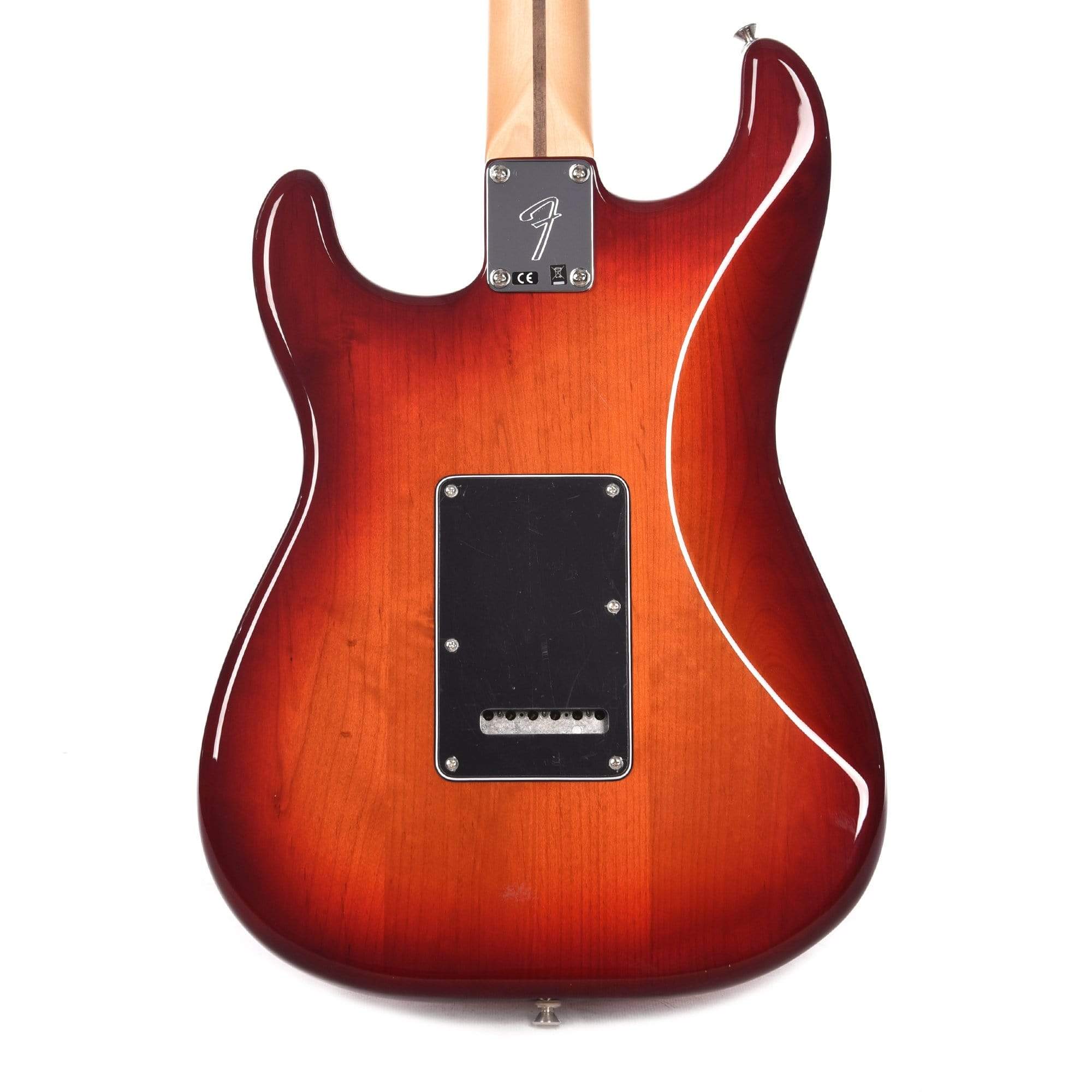 Fender Player Stratocaster Plus Top Aged Cherry Burst Bundle w/Fender Gig Bag, Stand, Cable, Tuner, Picks and Strings Electric Guitars / Solid Body