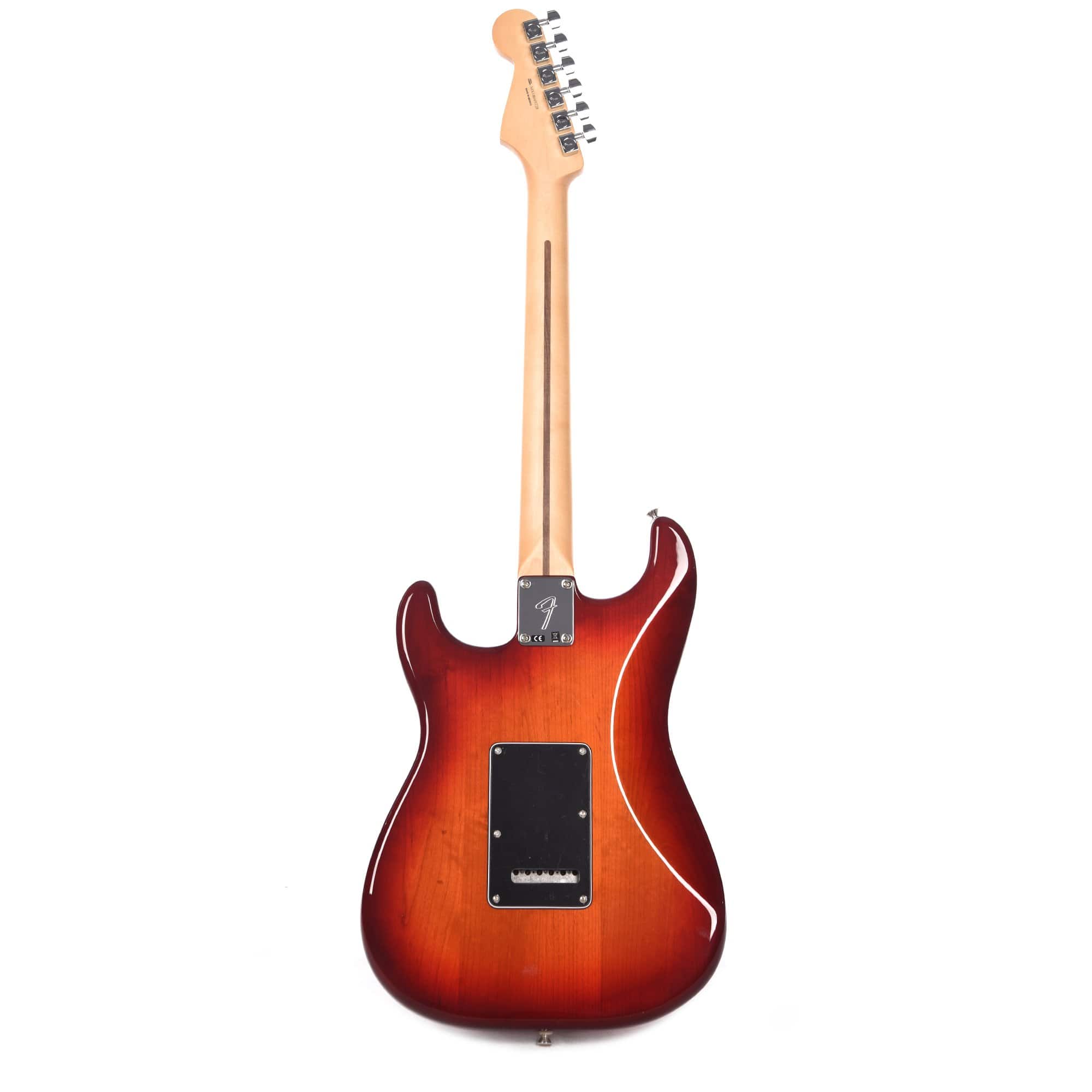 Fender Player Stratocaster Plus Top Aged Cherry Burst Bundle w/Fender Gig Bag, Stand, Cable, Tuner, Picks and Strings Electric Guitars / Solid Body