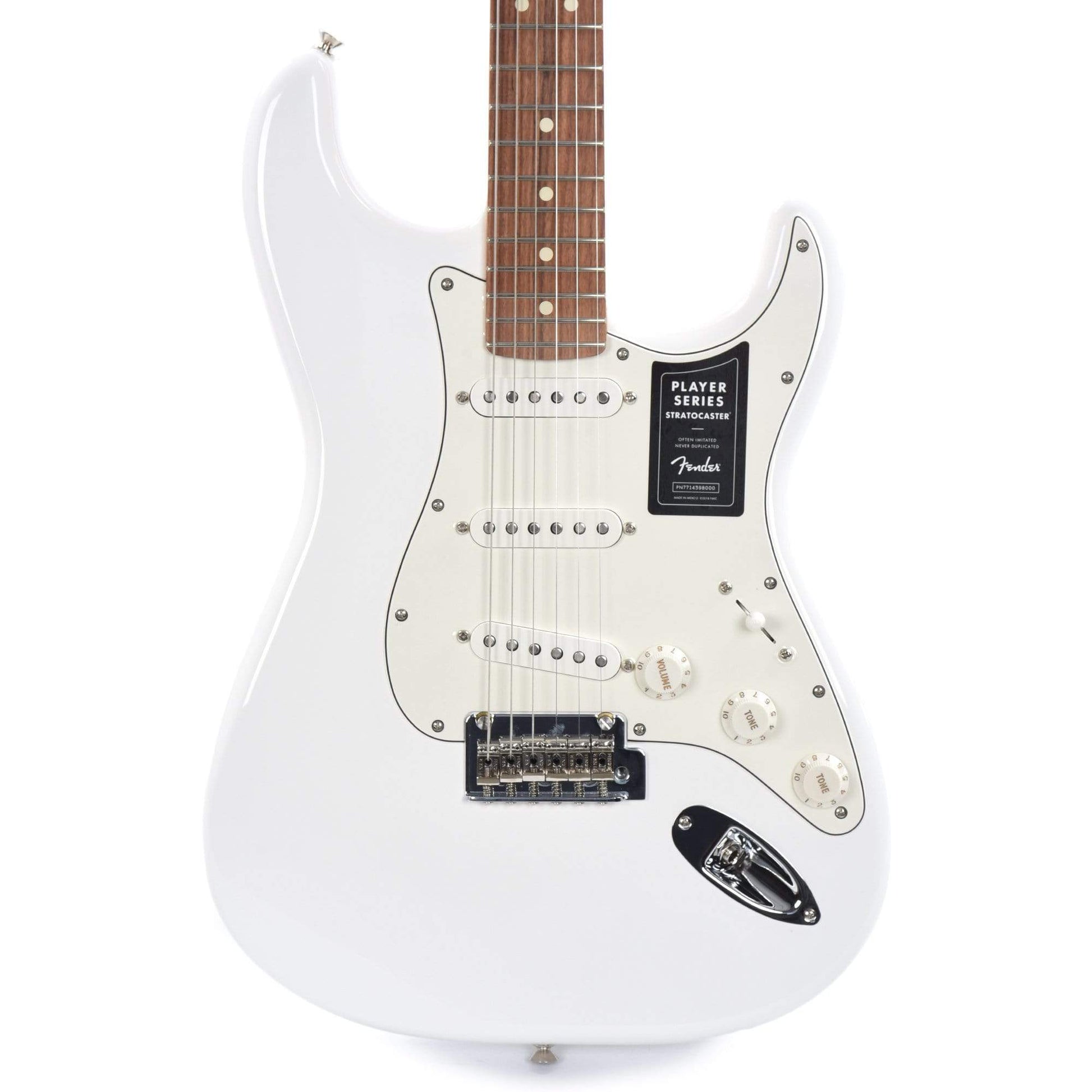 Fender Player Stratocaster Polar White Electric Guitars / Solid Body