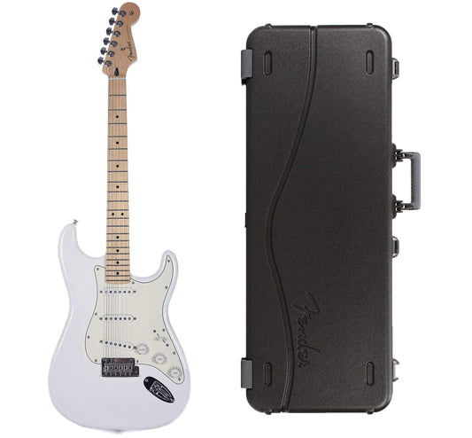 Fender Player Stratocaster Polar White Bundle w/Fender Molded Hardshell Case Electric Guitars / Solid Body