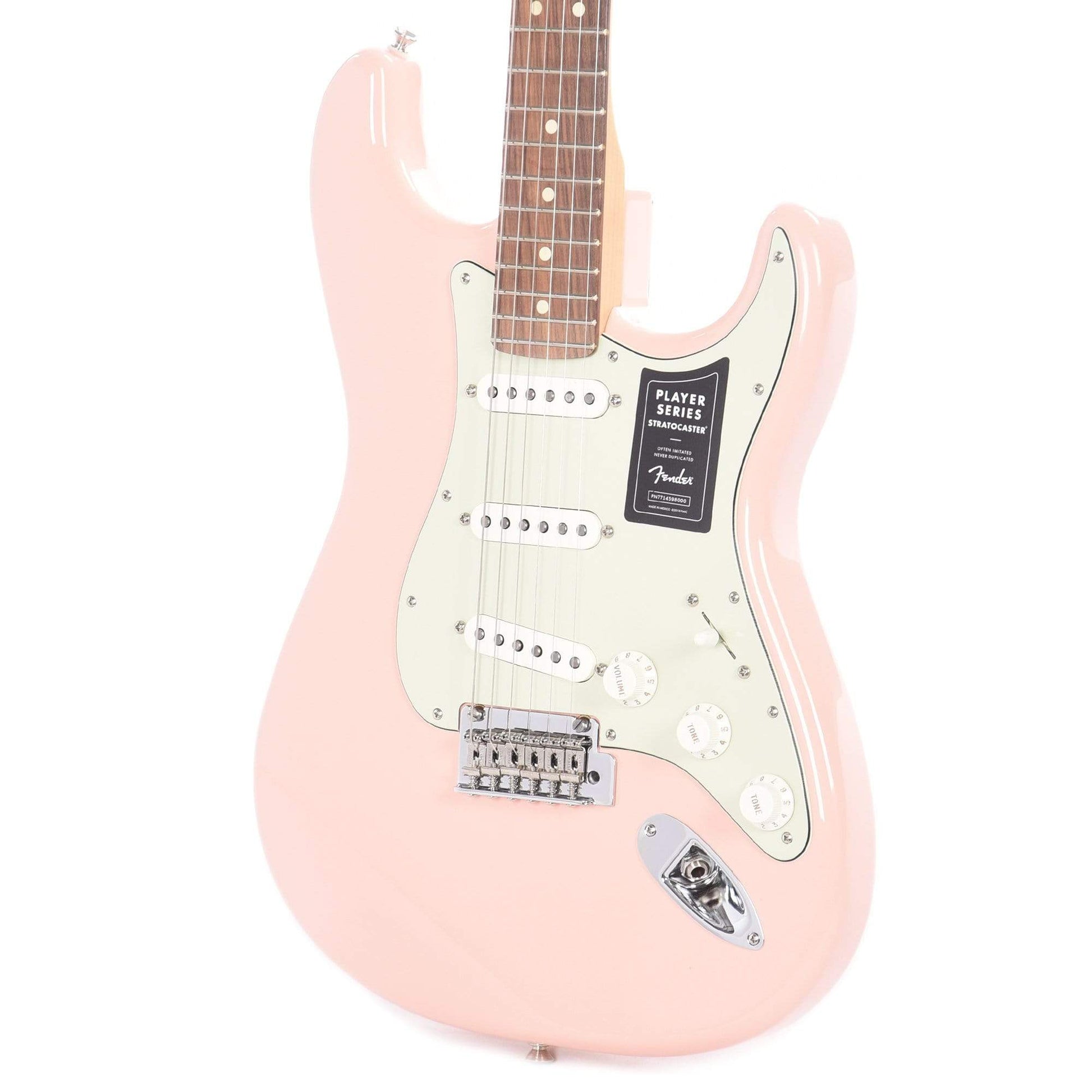 Fender Player Stratocaster Shell Pink w/3-Ply Mint Pickguard Electric Guitars / Solid Body