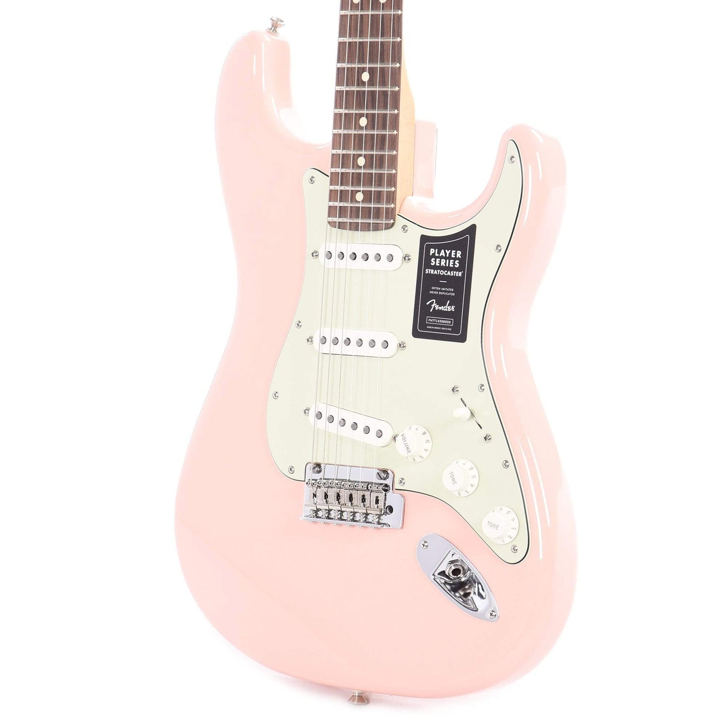 Fender Player Stratocaster Shell Pink w/3-Ply Mint Pickguard Electric Guitars / Solid Body