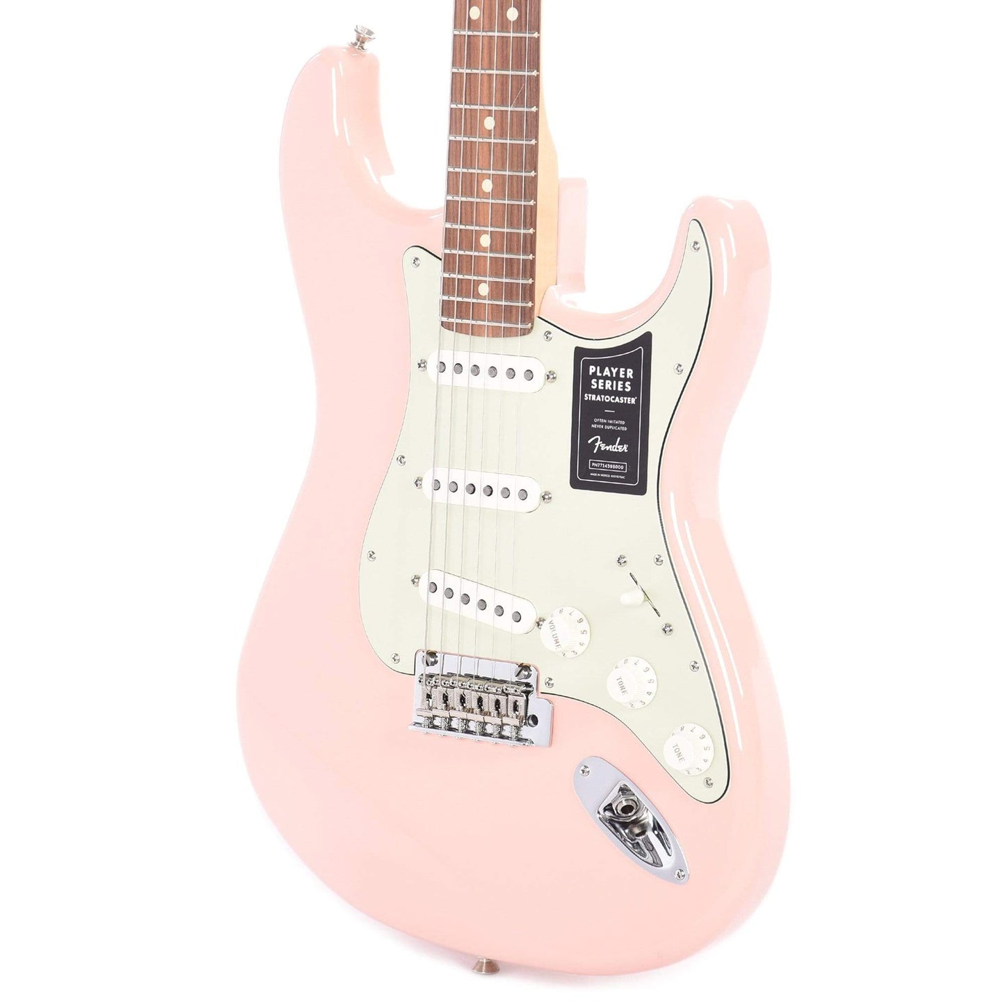 Fender Player Stratocaster Shell Pink w/3-Ply Mint Pickguard Electric Guitars / Solid Body