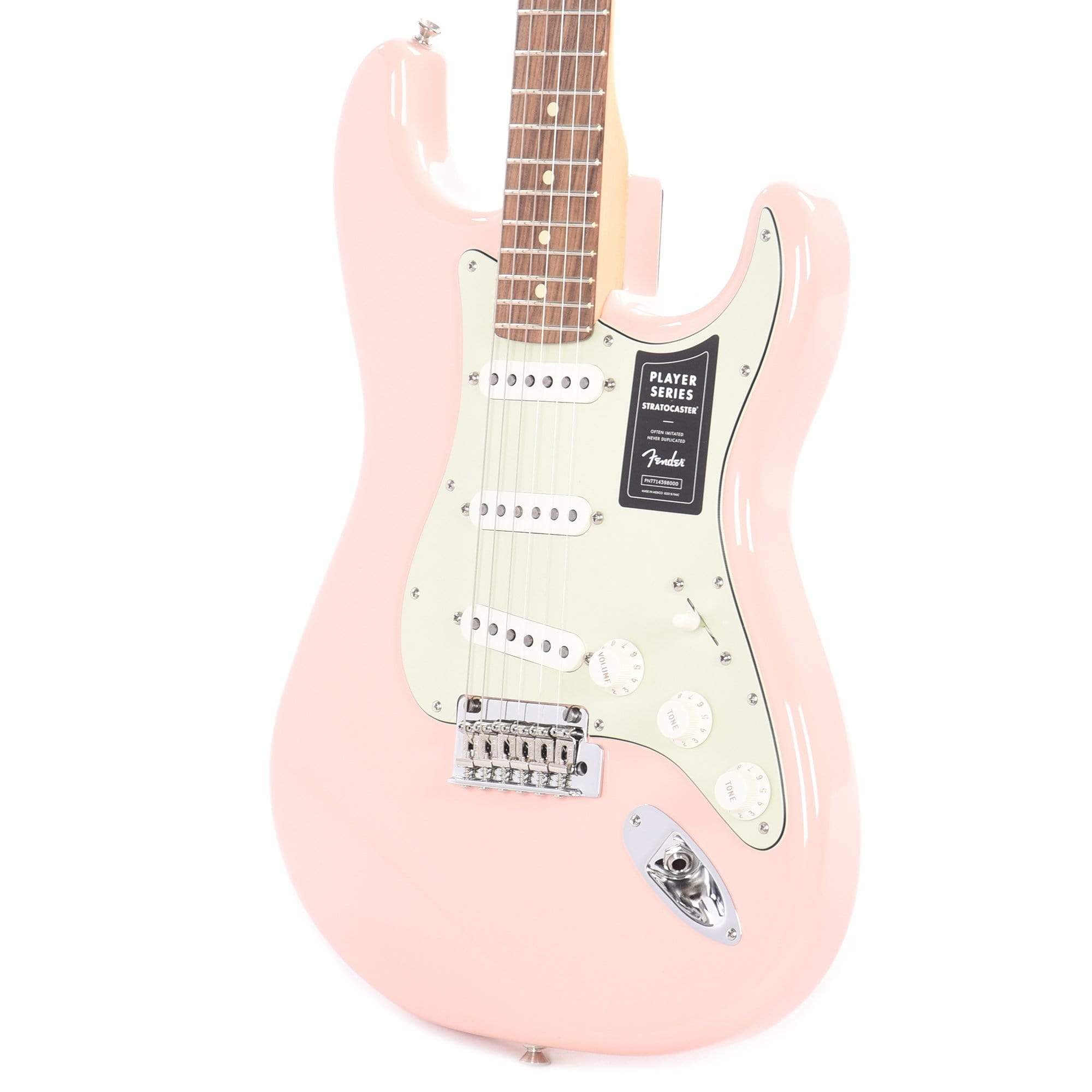 Fender Player Stratocaster Shell Pink w/3-Ply Mint Pickguard Electric Guitars / Solid Body