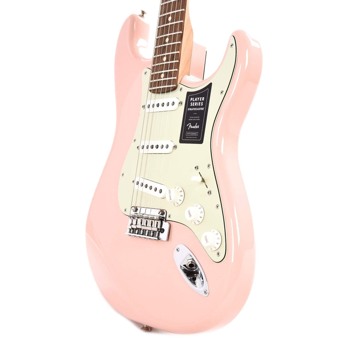 Fender Player Stratocaster Shell Pink w/3-Ply Mint Pickguard – Chicago ...