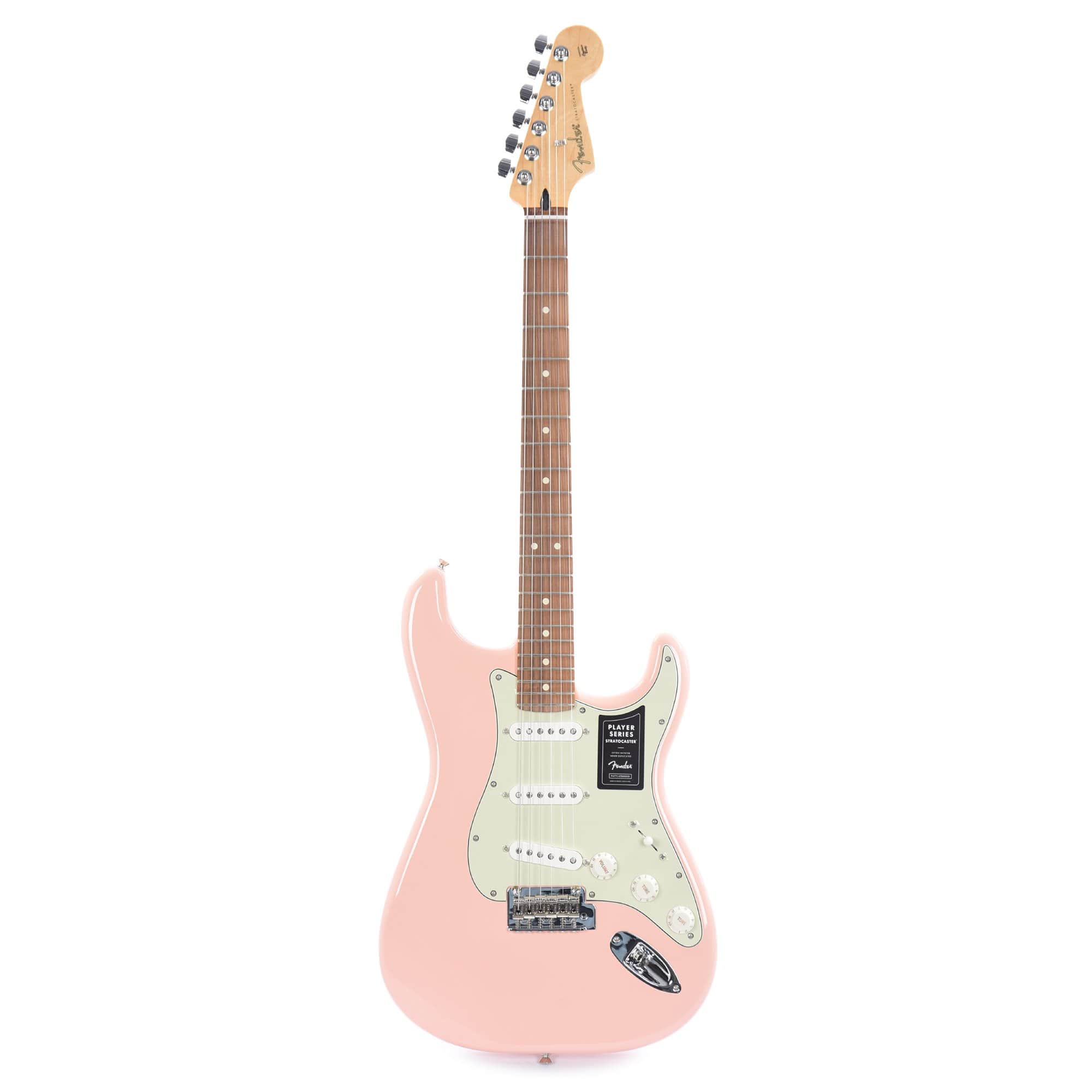 Fender Player Stratocaster Shell Pink w/3-Ply Mint Pickguard Electric Guitars / Solid Body