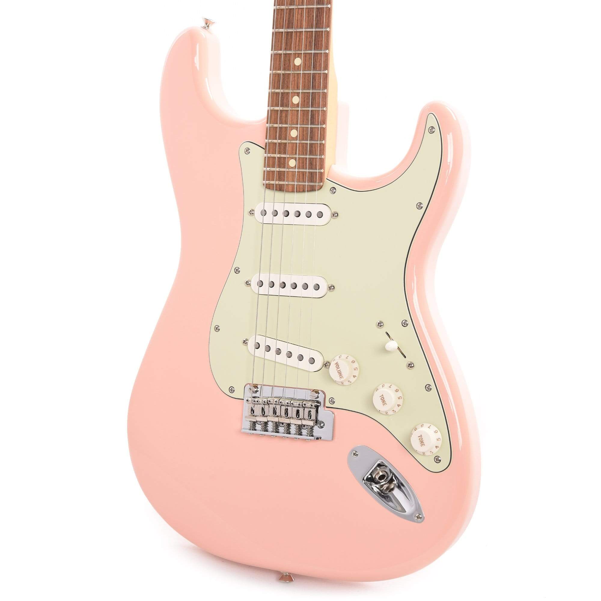 Fender Player Stratocaster Shell Pink w/3-Ply Mint Pickguard Electric Guitars / Solid Body