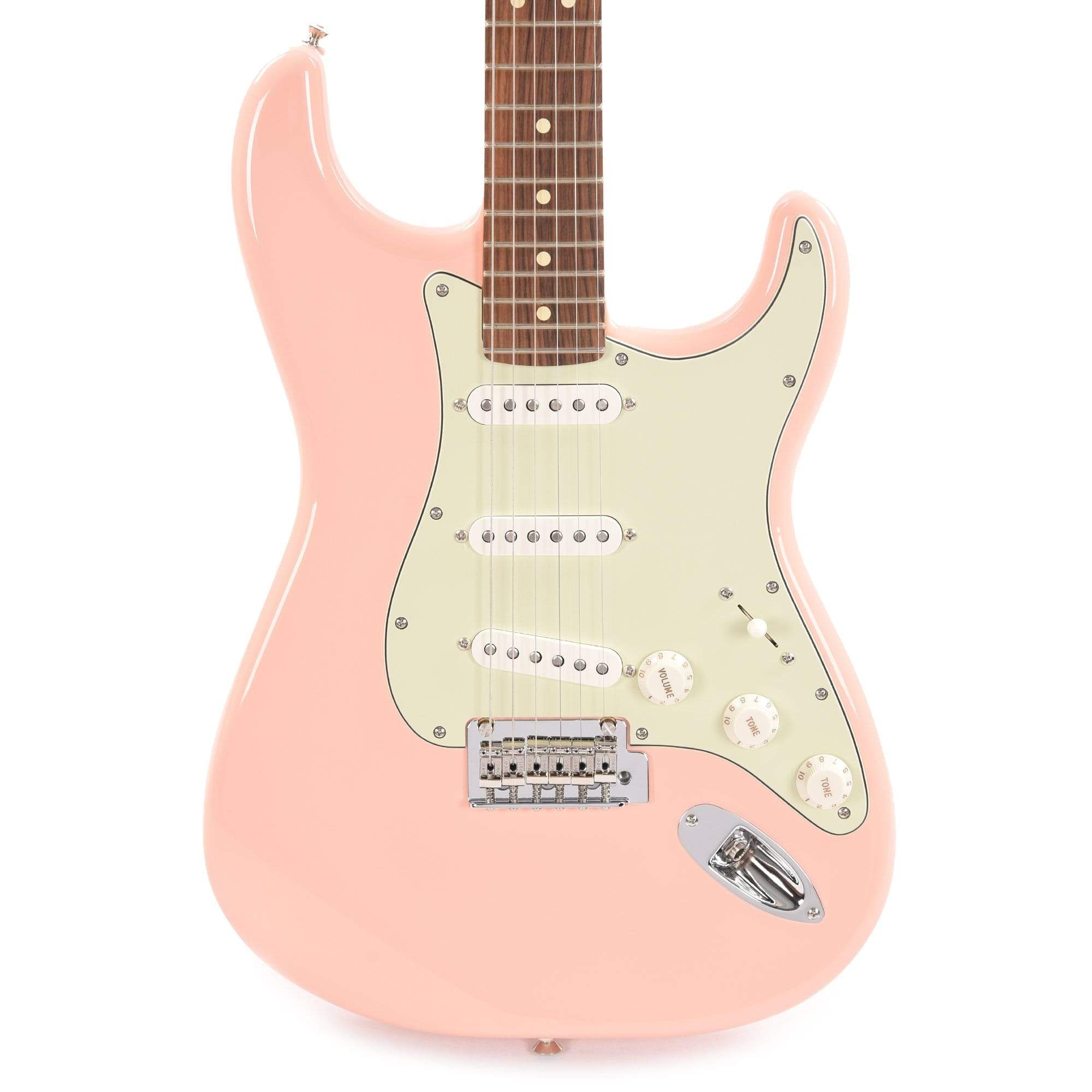 Fender Player Stratocaster Shell Pink w/3-Ply Mint Pickguard Electric Guitars / Solid Body