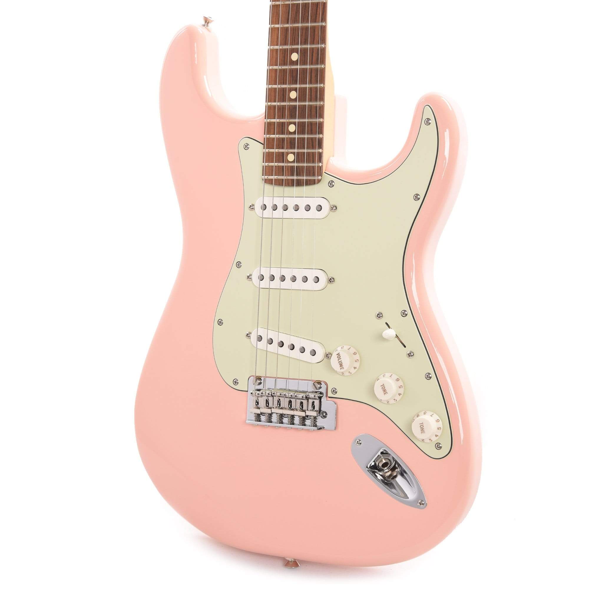 Fender Player Stratocaster Shell Pink w/3-Ply Mint Pickguard Electric Guitars / Solid Body