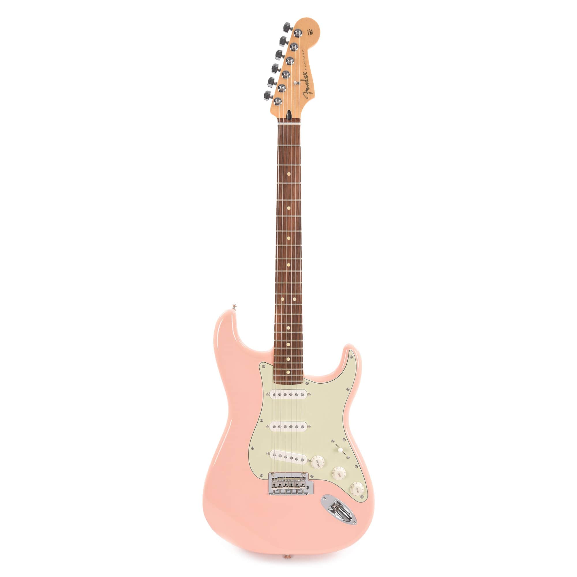 Fender Player Stratocaster Shell Pink w/3-Ply Mint Pickguard Electric Guitars / Solid Body