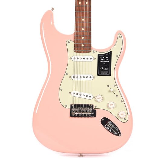 Fender Player Stratocaster Shell Pink w/3-Ply Mint Pickguard Electric Guitars / Solid Body