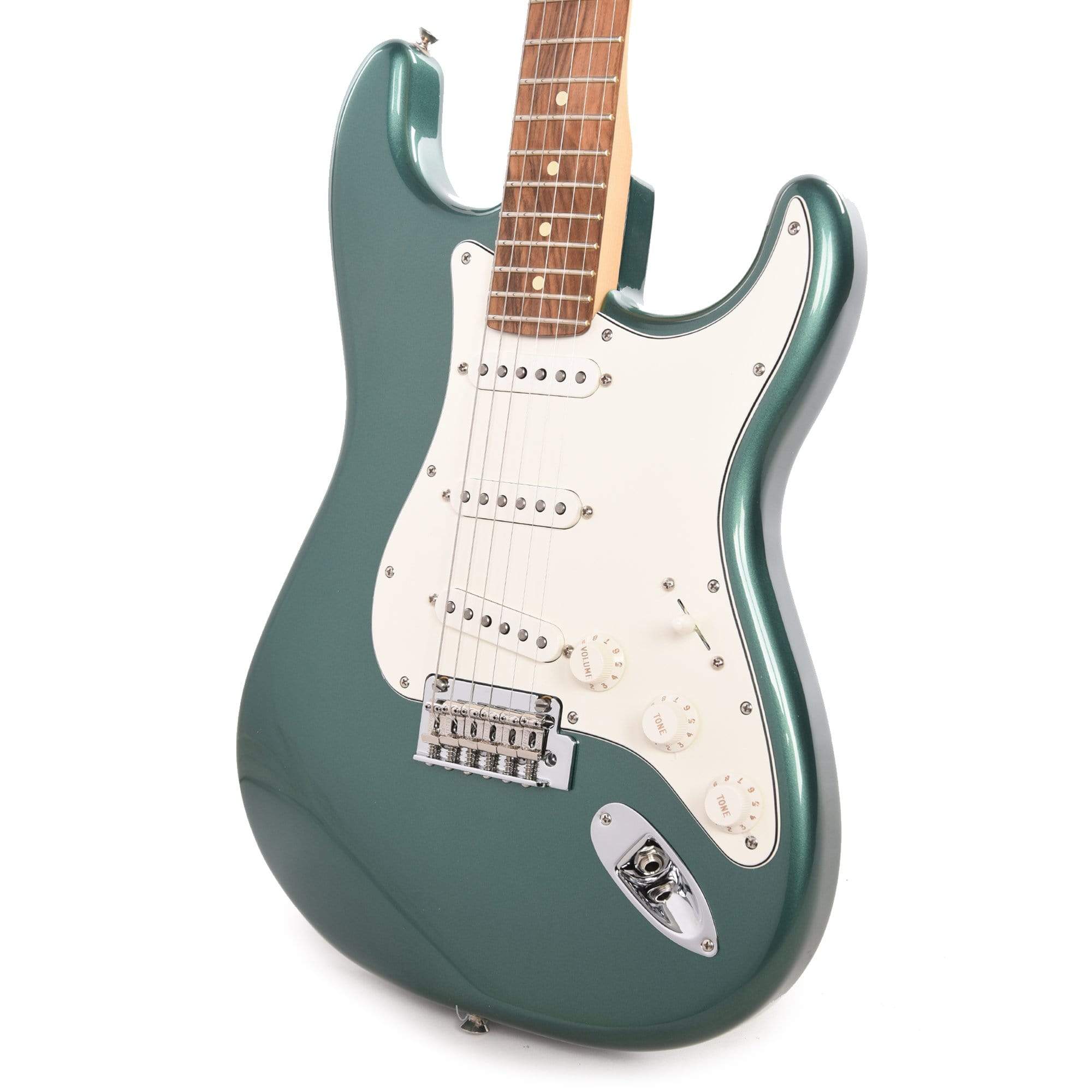 Fender Player Stratocaster Sherwood Green Metallic w/3-Ply Parchment Pickguard Electric Guitars / Solid Body