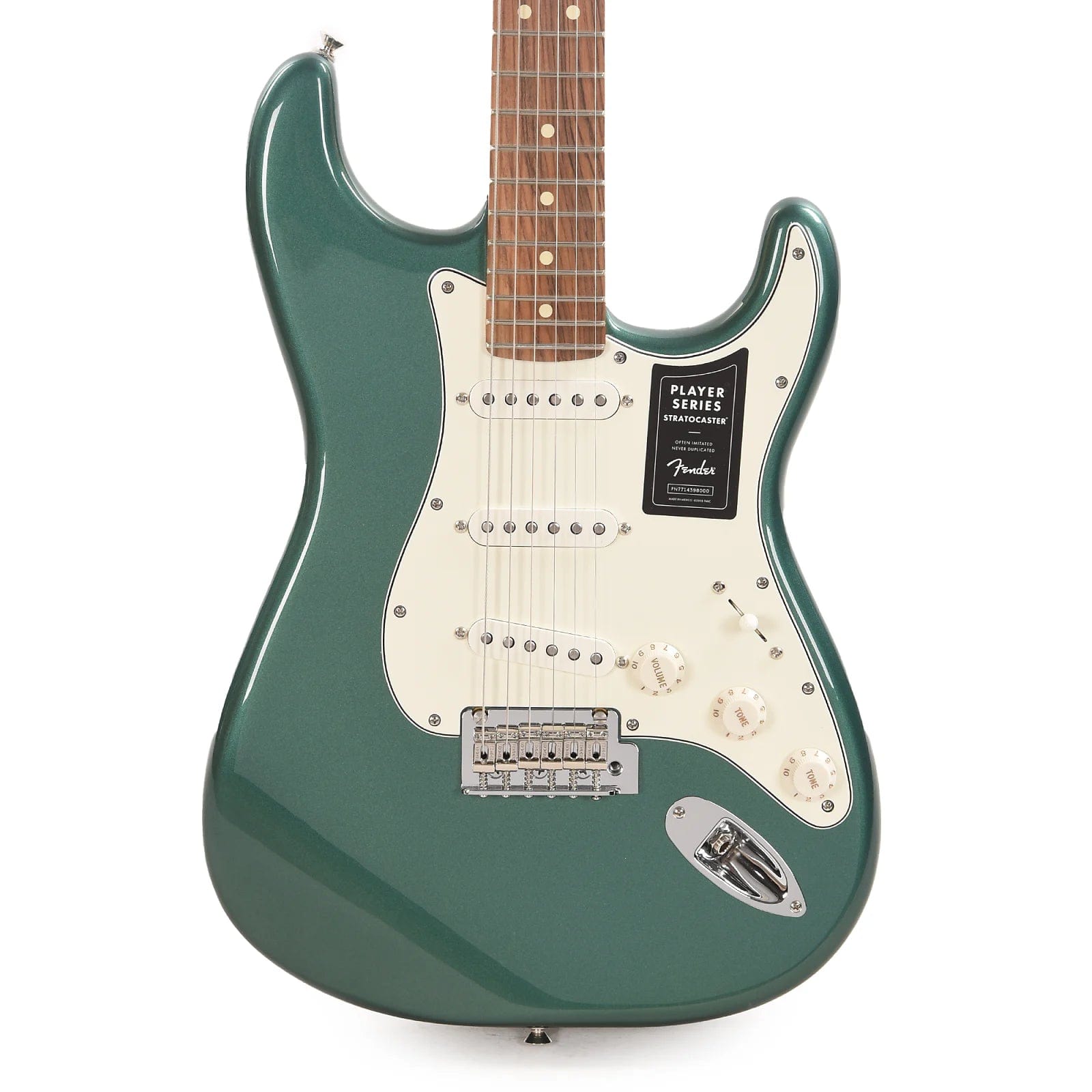 Fender Player Stratocaster Sherwood Green Metallic w/3-Ply Parchment Pickguard Electric Guitars / Solid Body