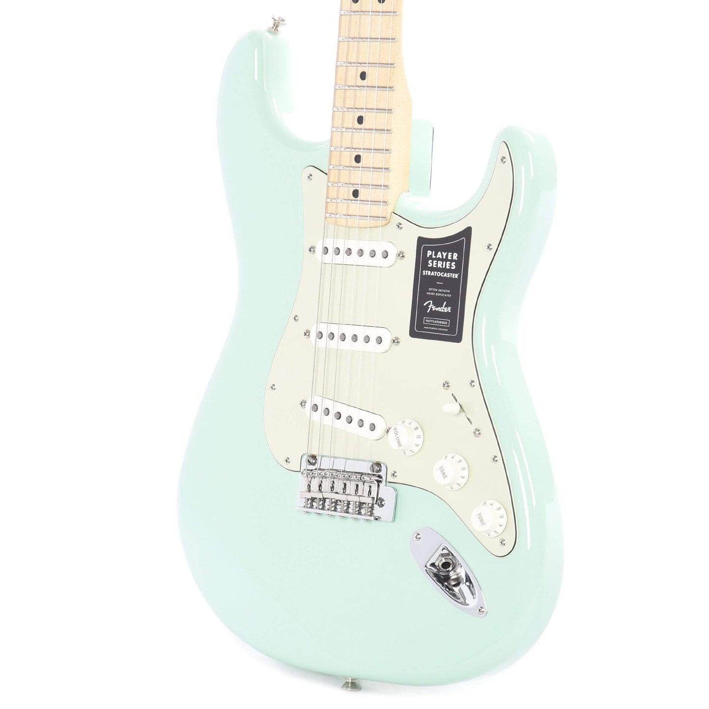 Fender Player Stratocaster Surf Green w/3-Ply Mint Pickguard Electric Guitars / Solid Body