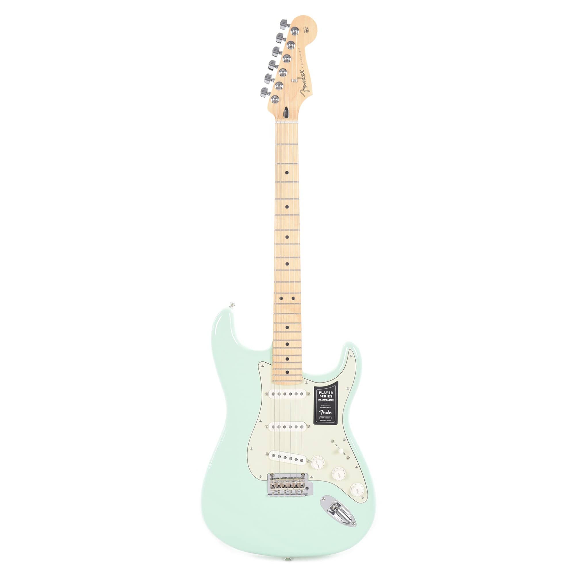 Fender Player Stratocaster Surf Green w/3-Ply Mint Pickguard Electric Guitars / Solid Body