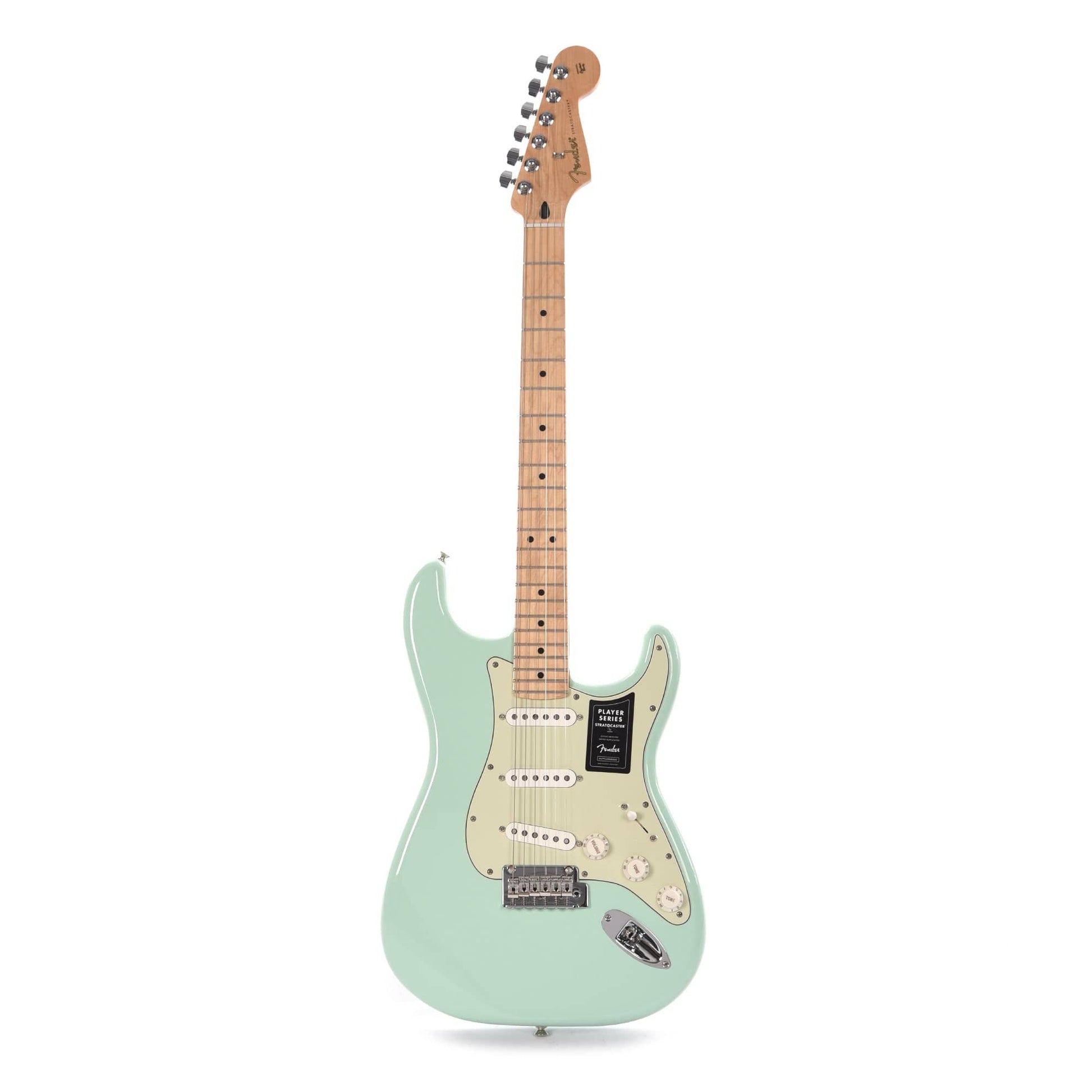 Fender Player Stratocaster Surf Green w/3-Ply Mint Pickguard Electric Guitars / Solid Body