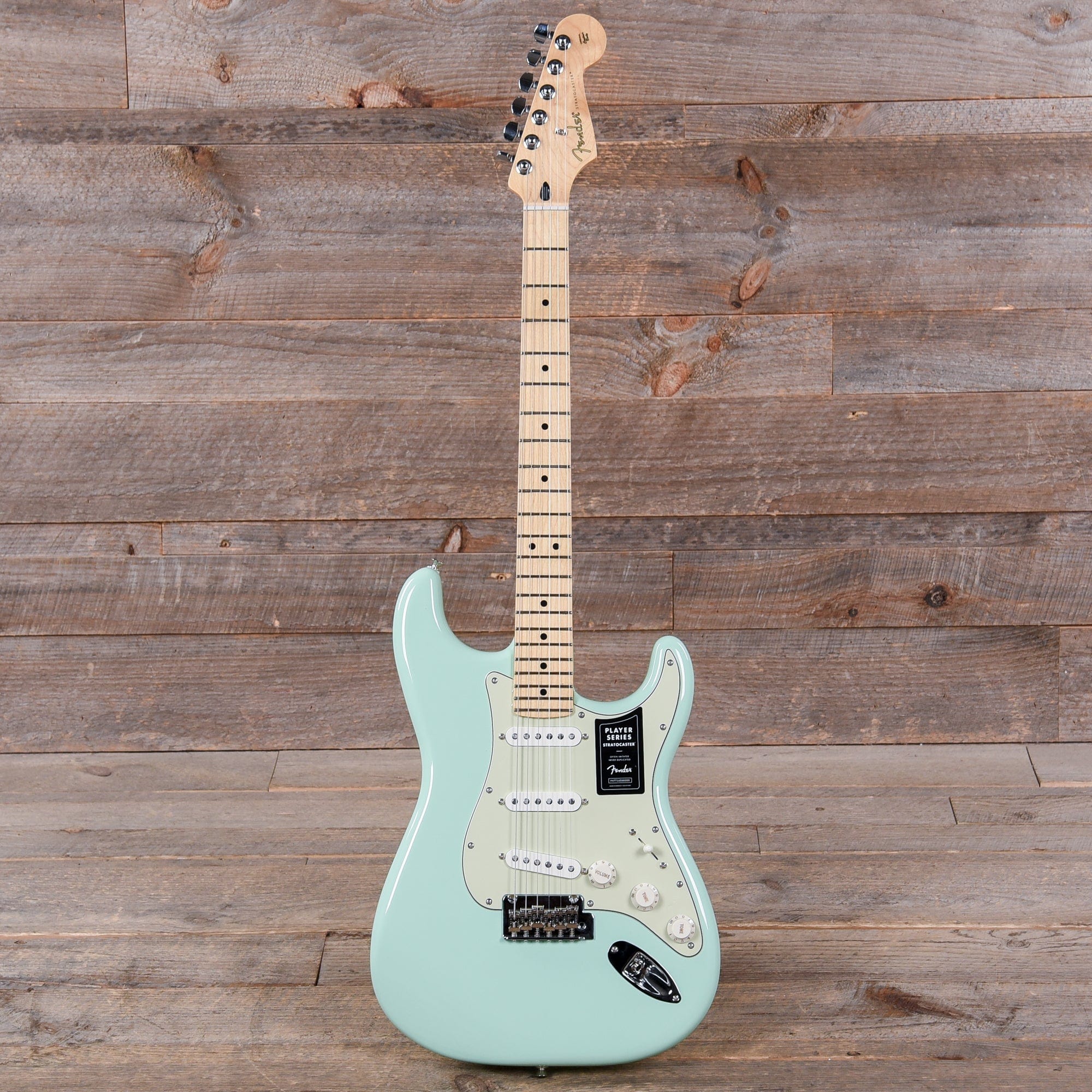 Fender Player Stratocaster Surf Green w/3-Ply Mint Pickguard Electric Guitars / Solid Body