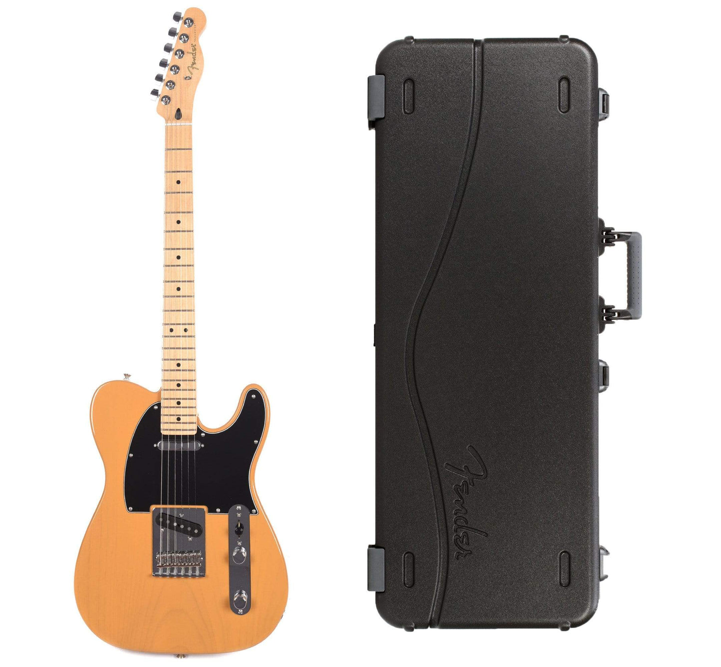 Fender Player Telecaster Butterscotch Blonde Bundle w/Fender Molded Hardshell Case Electric Guitars / Solid Body