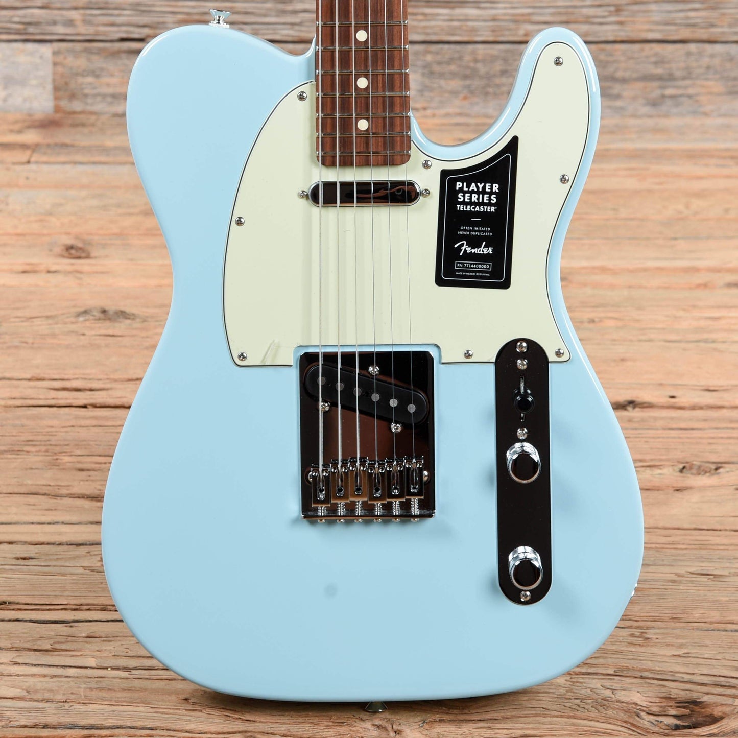 Fender Player Telecaster Daphne Blue w/3-Ply Mint Pickguard Electric Guitars / Solid Body