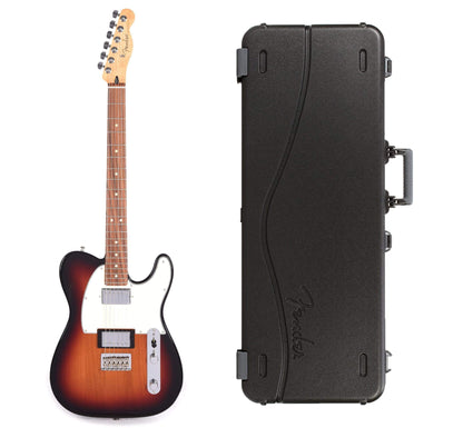 Fender Player Telecaster HH 3-Color Sunburst Bundle w/Fender Molded Hardshell Case Electric Guitars / Solid Body