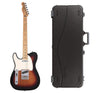 Fender Player Telecaster LEFTY 3-Color Sunburst Bundle w/Fender Molded Hardshell Case Electric Guitars / Solid Body