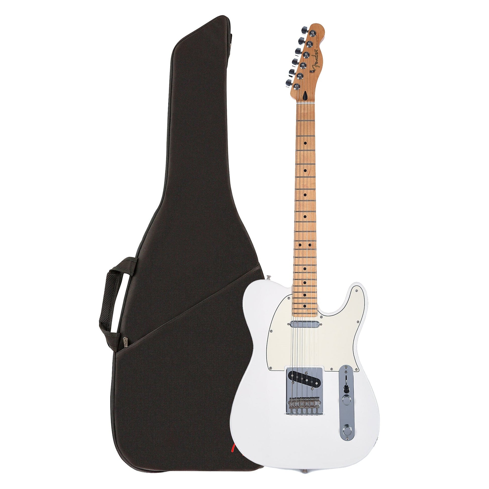 Fender Player Telecaster MN Polar White and FE405 Gig Bag Bundle Electric Guitars / Solid Body