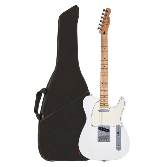 Fender Player Telecaster MN Polar White and FE405 Gig Bag Bundle Electric Guitars / Solid Body