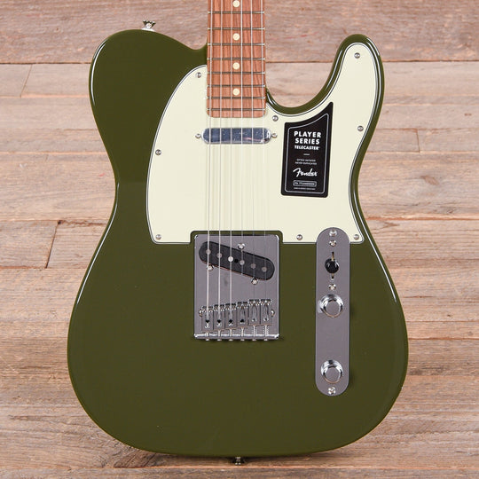 Fender Player Telecaster Olive w/3-Ply Mint Pickguard Electric Guitars / Solid Body