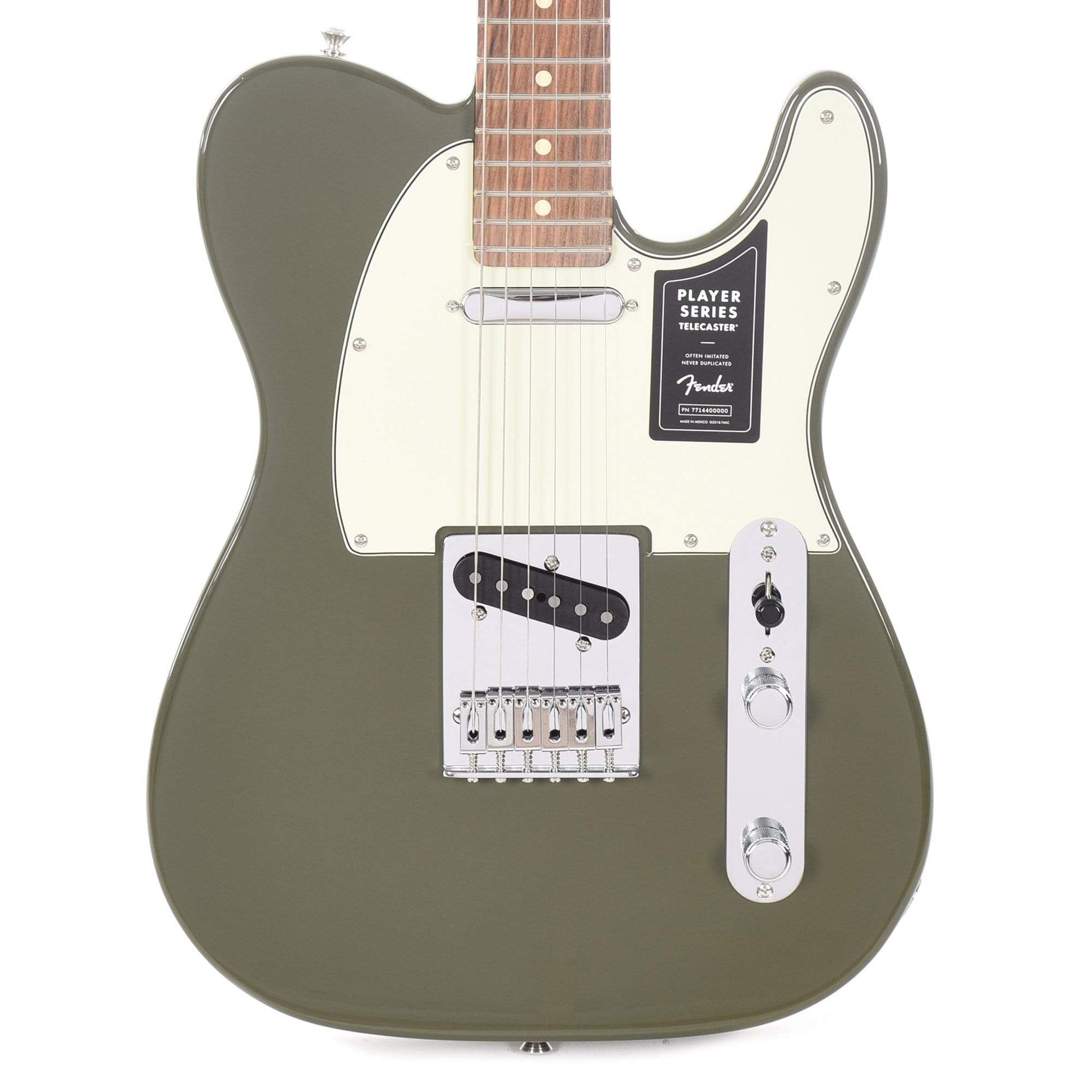 Fender Player Telecaster Olive w/3-Ply Mint Pickguard Electric Guitars / Solid Body