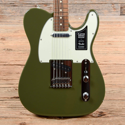 Fender Player Telecaster Olive w/3-Ply Mint Pickguard Electric Guitars / Solid Body
