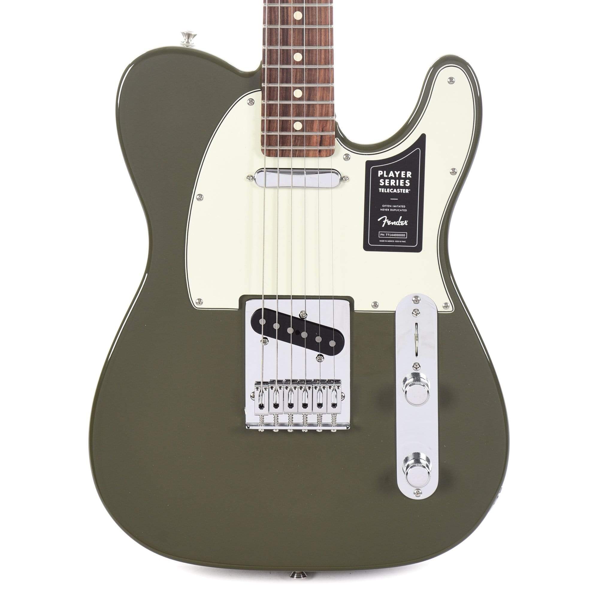 Fender Player Telecaster Olive w/3-Ply Mint Pickguard Electric Guitars / Solid Body