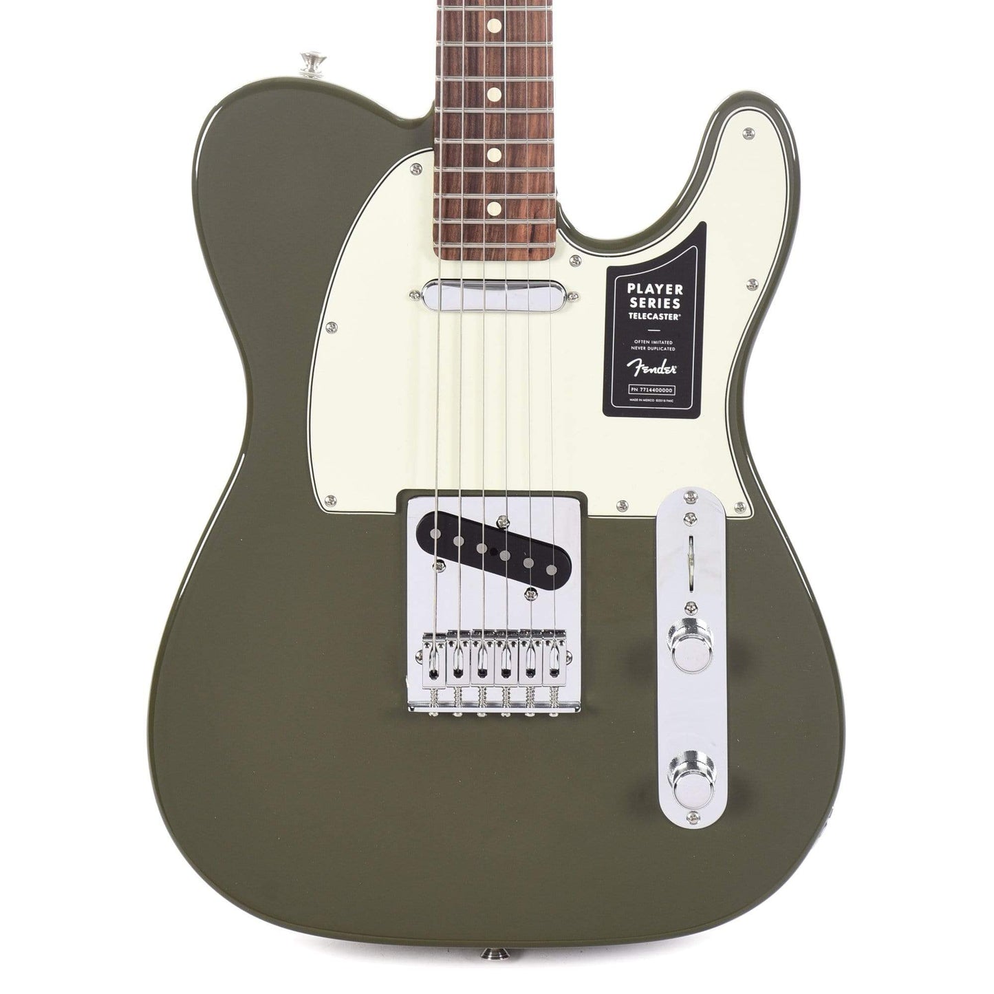 Fender Player Telecaster Olive w/3-Ply Mint Pickguard Electric Guitars / Solid Body