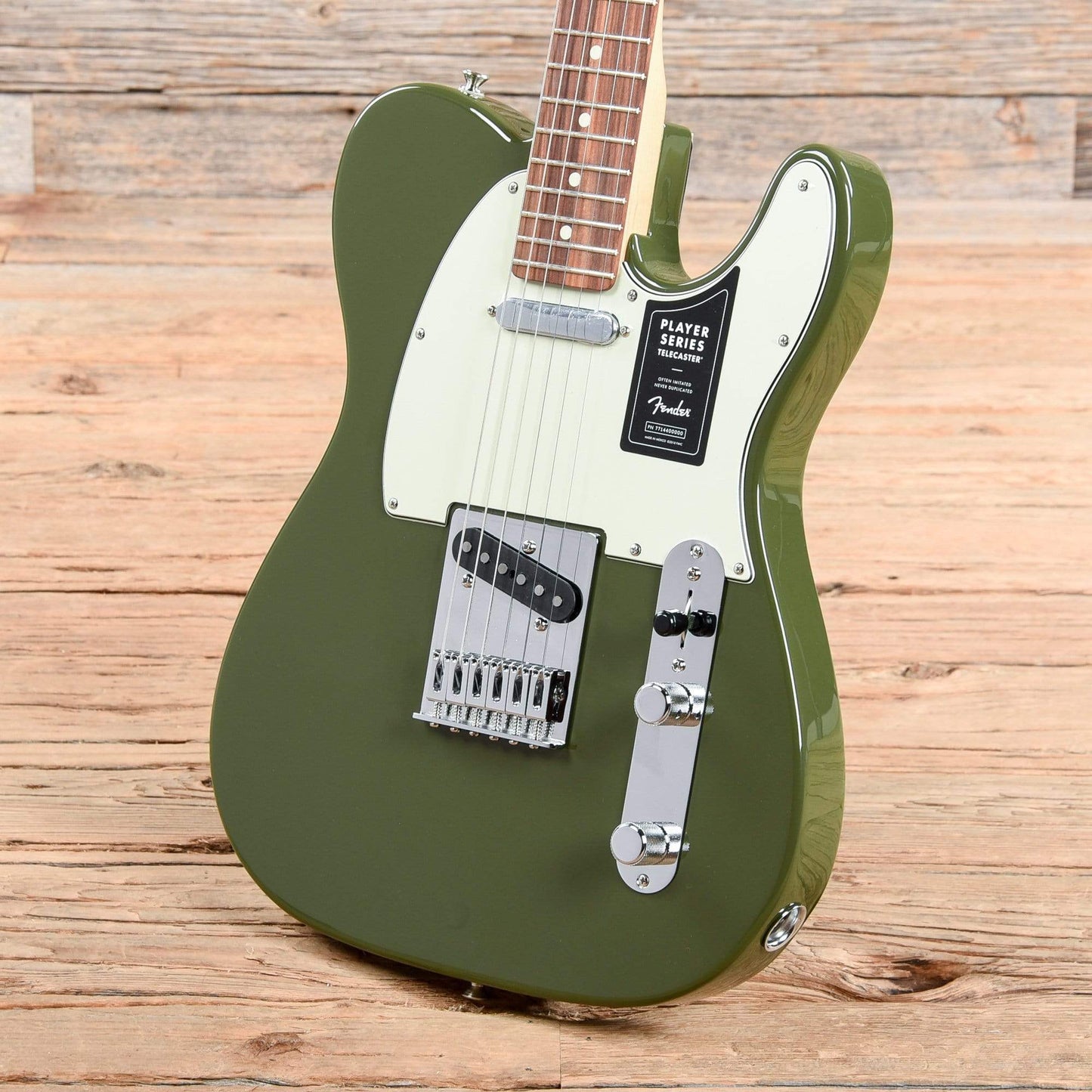Fender Player Telecaster Olive w/3-Ply Mint Pickguard Electric Guitars / Solid Body