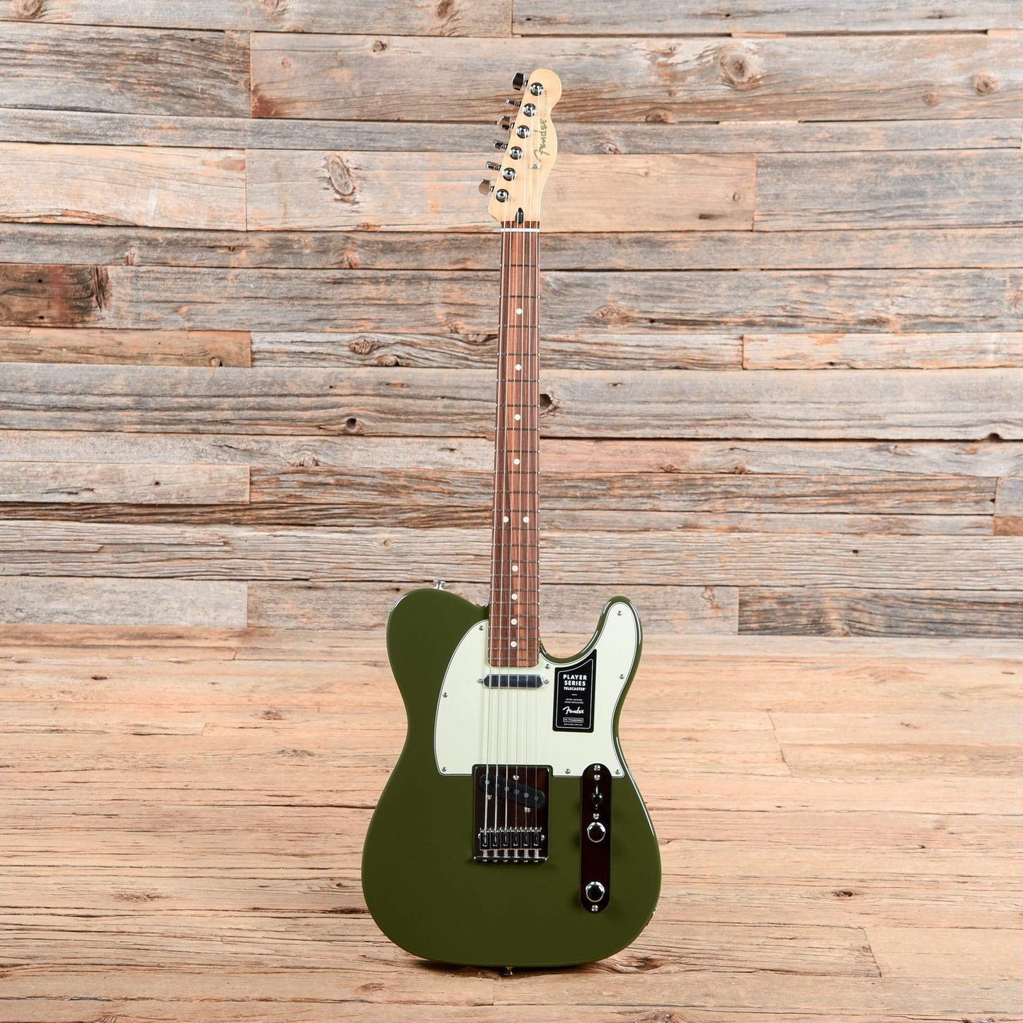 Fender Player Telecaster Olive w/3-Ply Mint Pickguard Electric Guitars / Solid Body