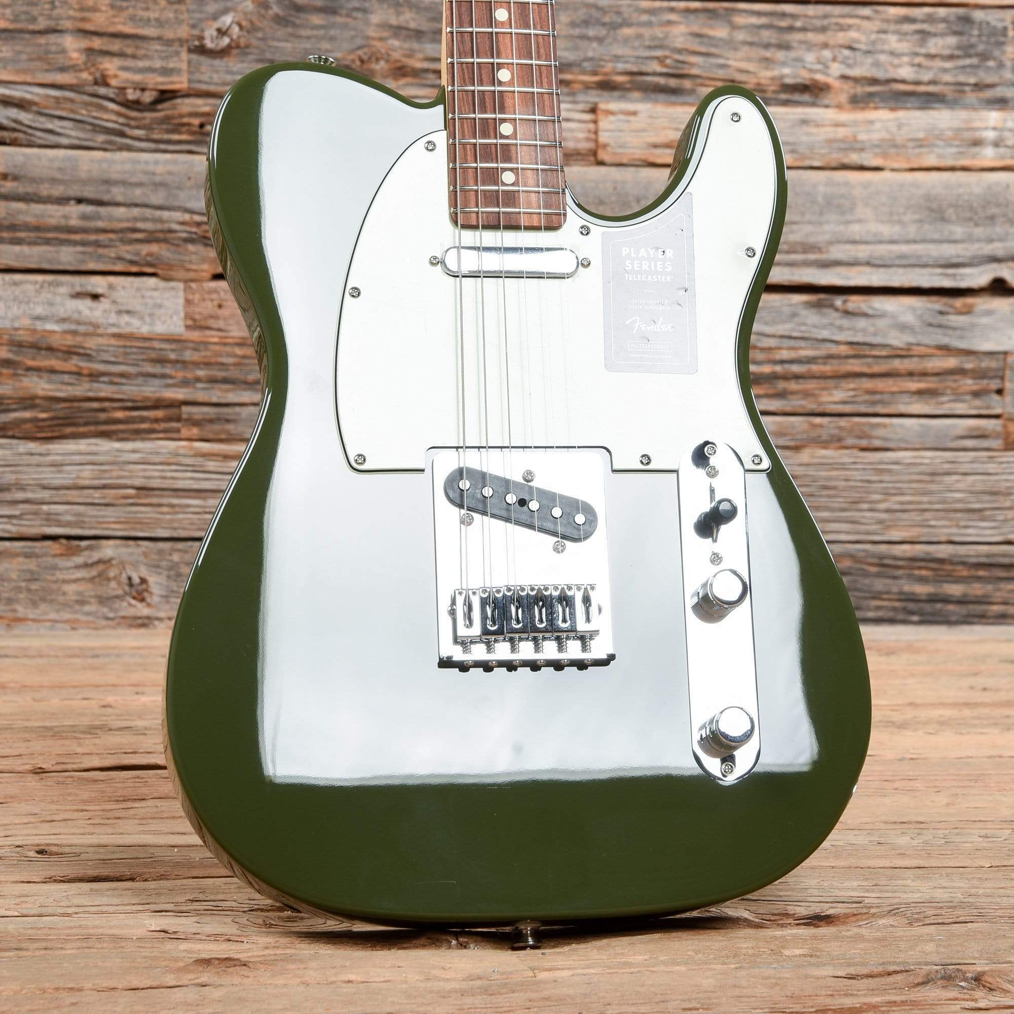 Fender Player Telecaster Olive w/3-Ply Mint Pickguard Electric Guitars / Solid Body