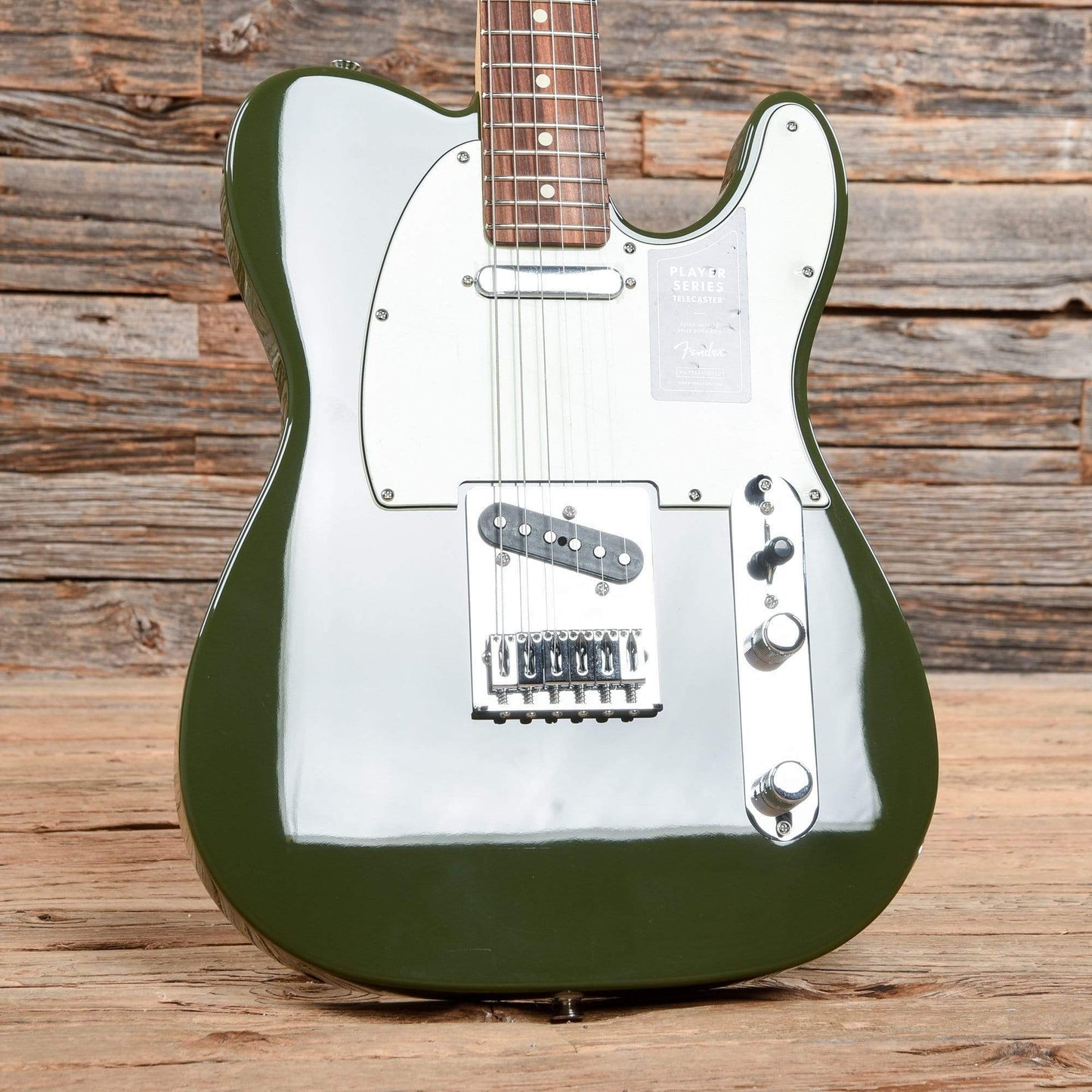 Fender Player Telecaster Olive w/3-Ply Mint Pickguard Electric Guitars / Solid Body