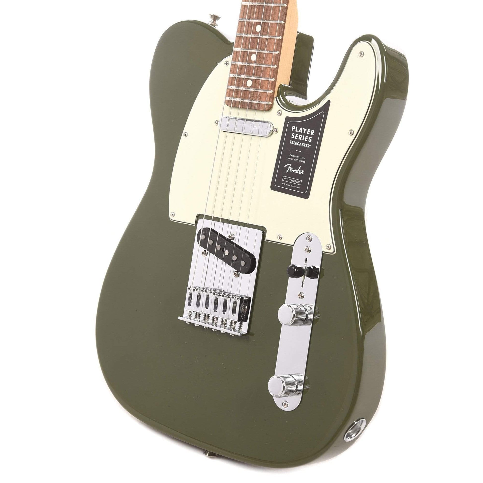 Fender Player Telecaster Olive w/3-Ply Mint Pickguard Electric Guitars / Solid Body