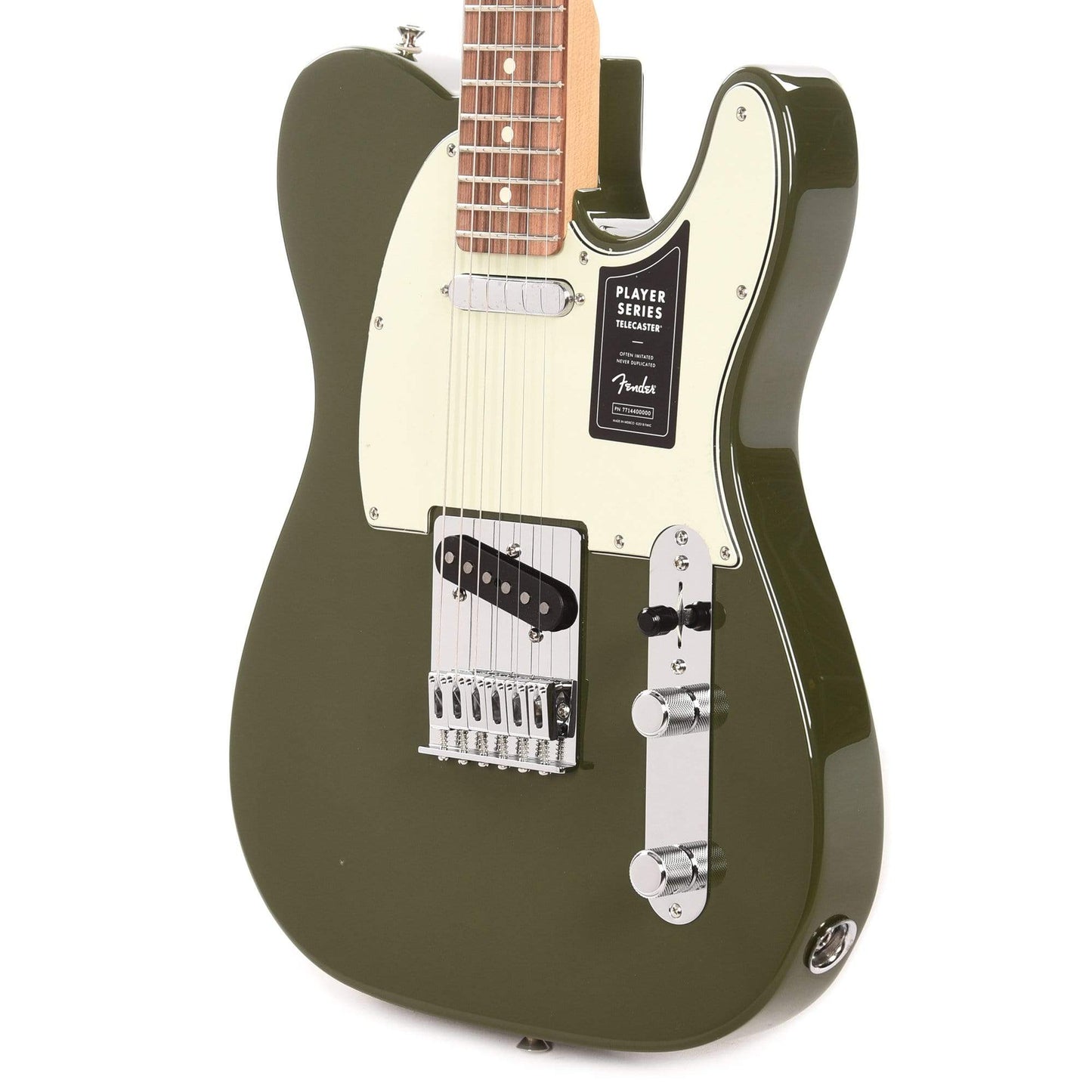 Fender Player Telecaster Olive w/3-Ply Mint Pickguard Electric Guitars / Solid Body