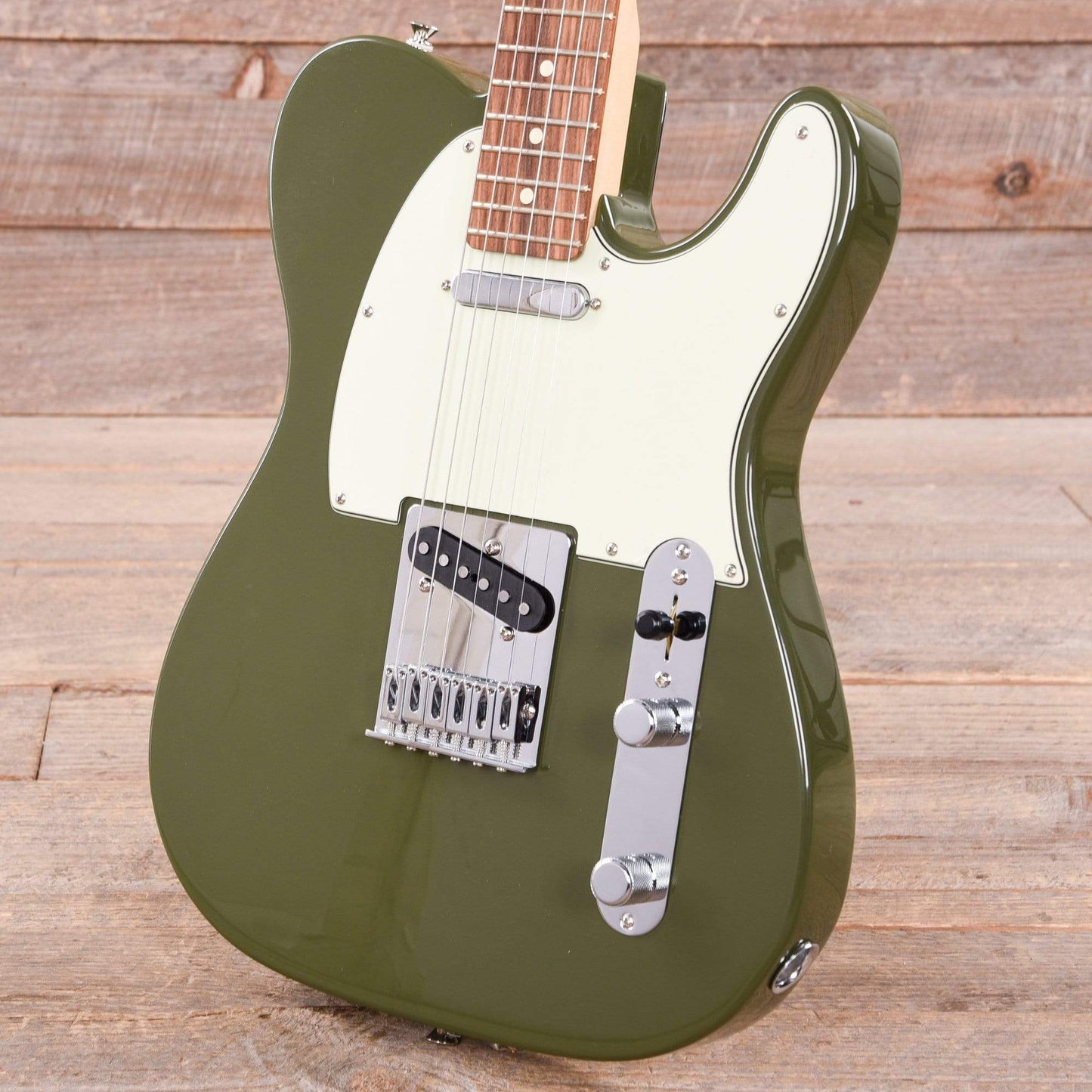 Fender Player Telecaster Olive w/3-Ply Mint Pickguard Electric Guitars / Solid Body