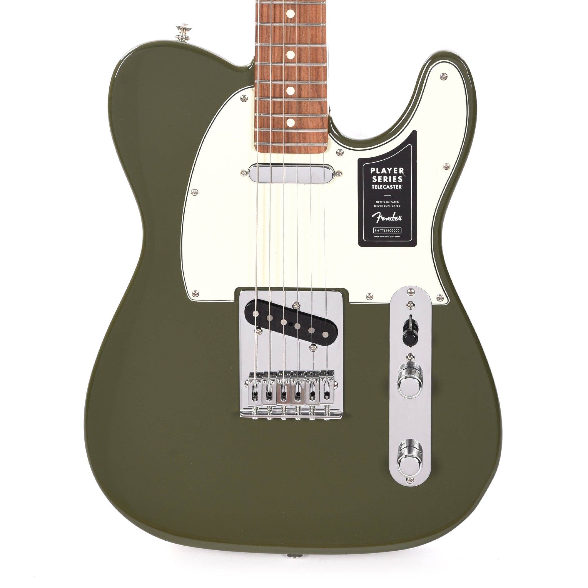 Fender Player Telecaster Olive w/3-Ply Mint Pickguard Electric Guitars / Solid Body