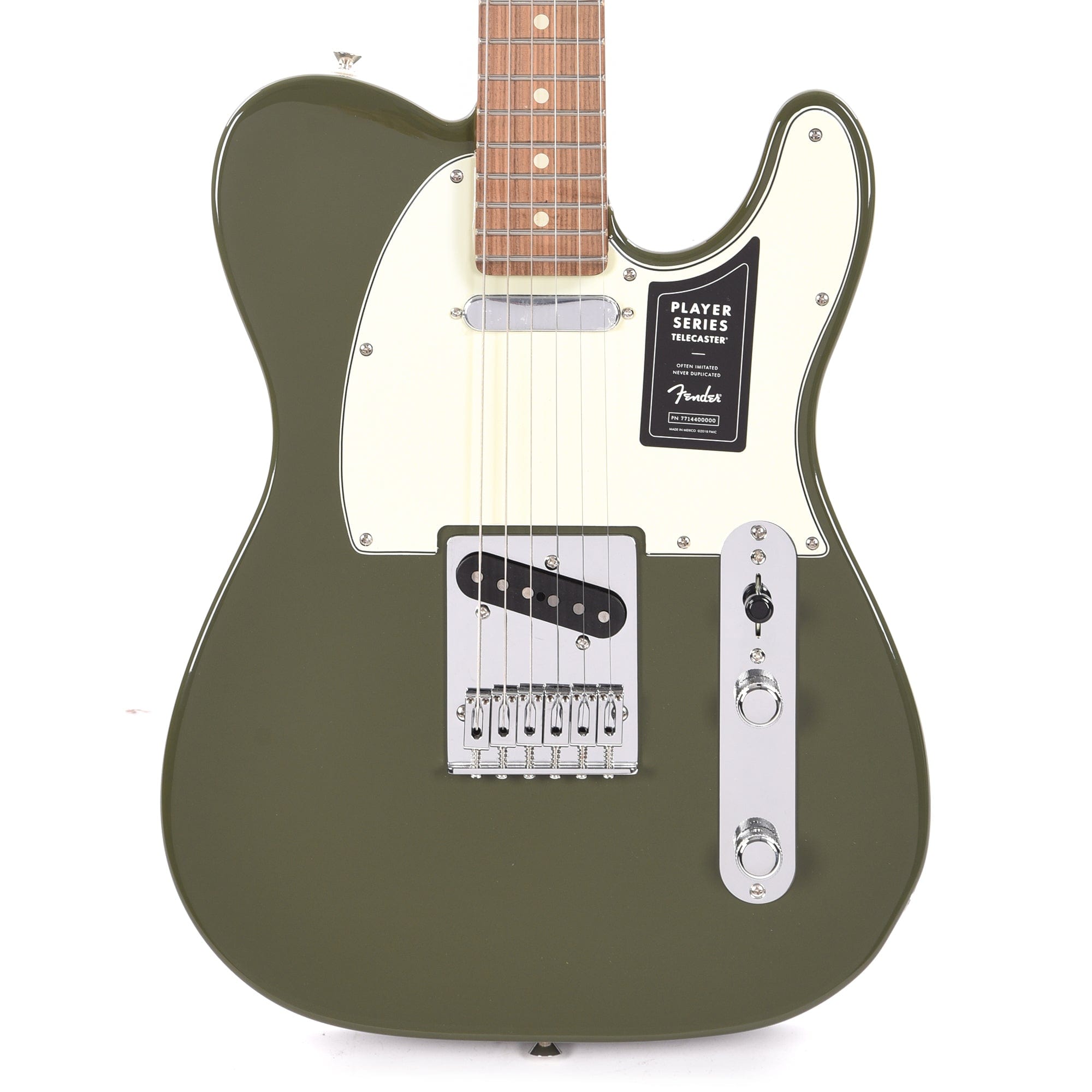 Fender Player Telecaster Olive w/3-Ply Mint Pickguard Electric Guitars / Solid Body