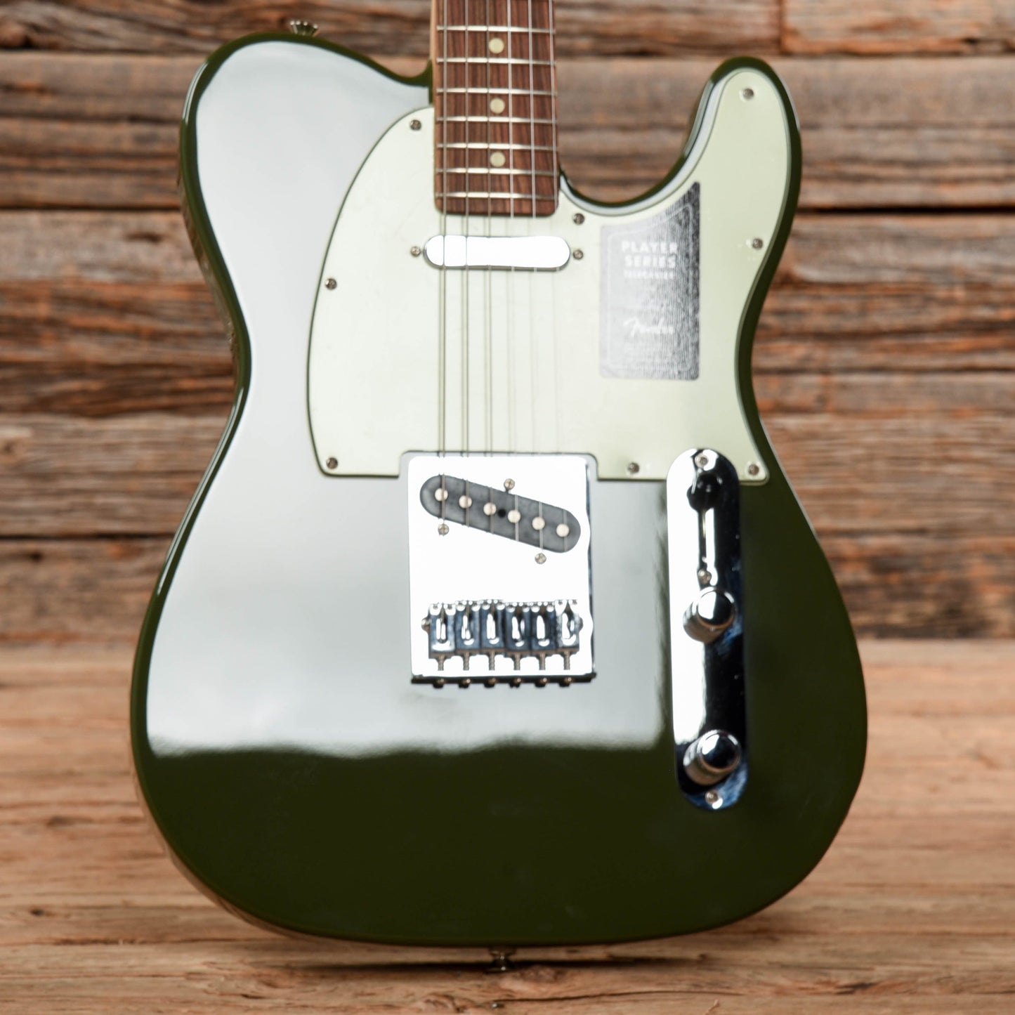Fender Player Telecaster Olive w/3-Ply Mint Pickguard Electric Guitars / Solid Body