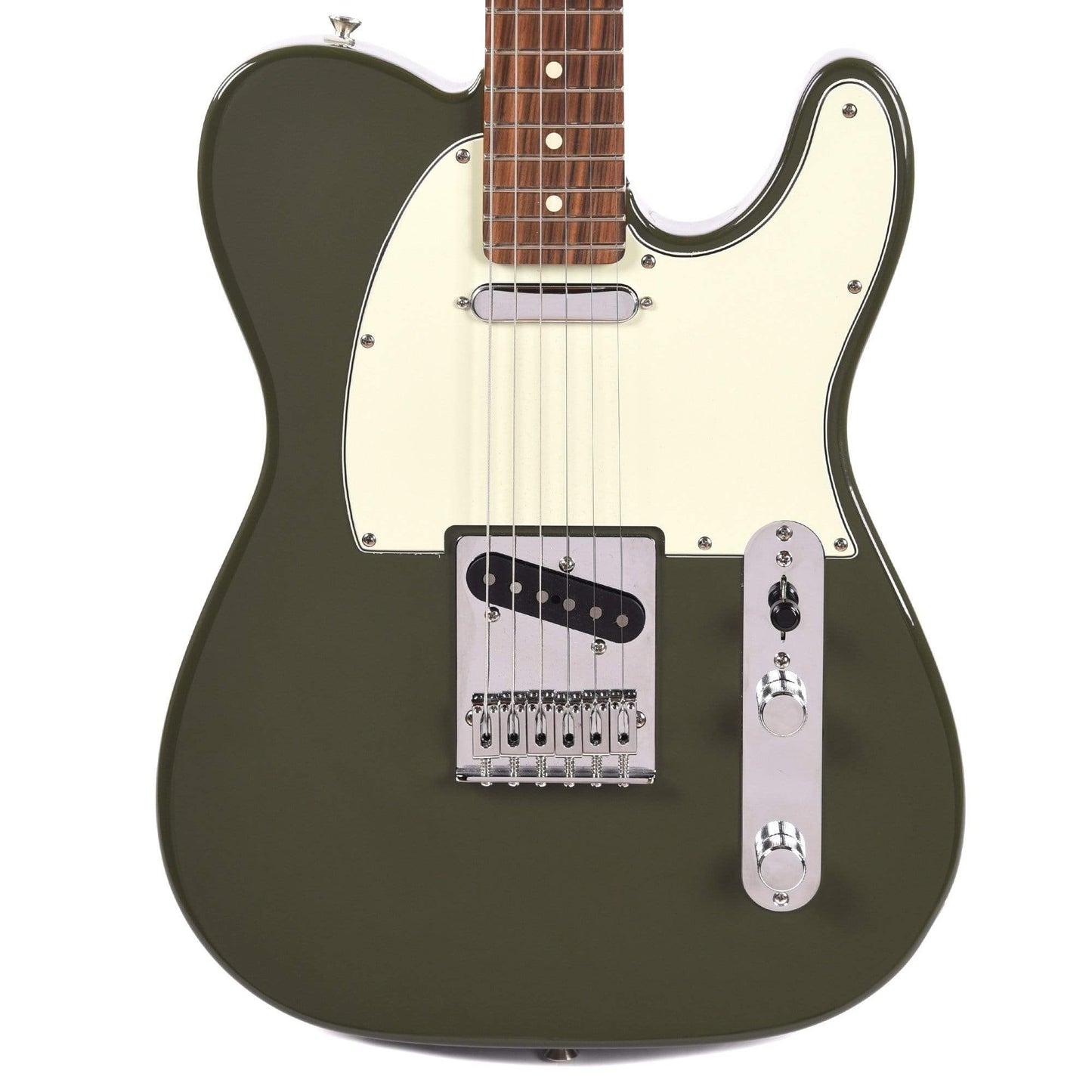 Fender Player Telecaster PF Olive w/3-Ply Mint Pickguard Electric Guitars / Solid Body