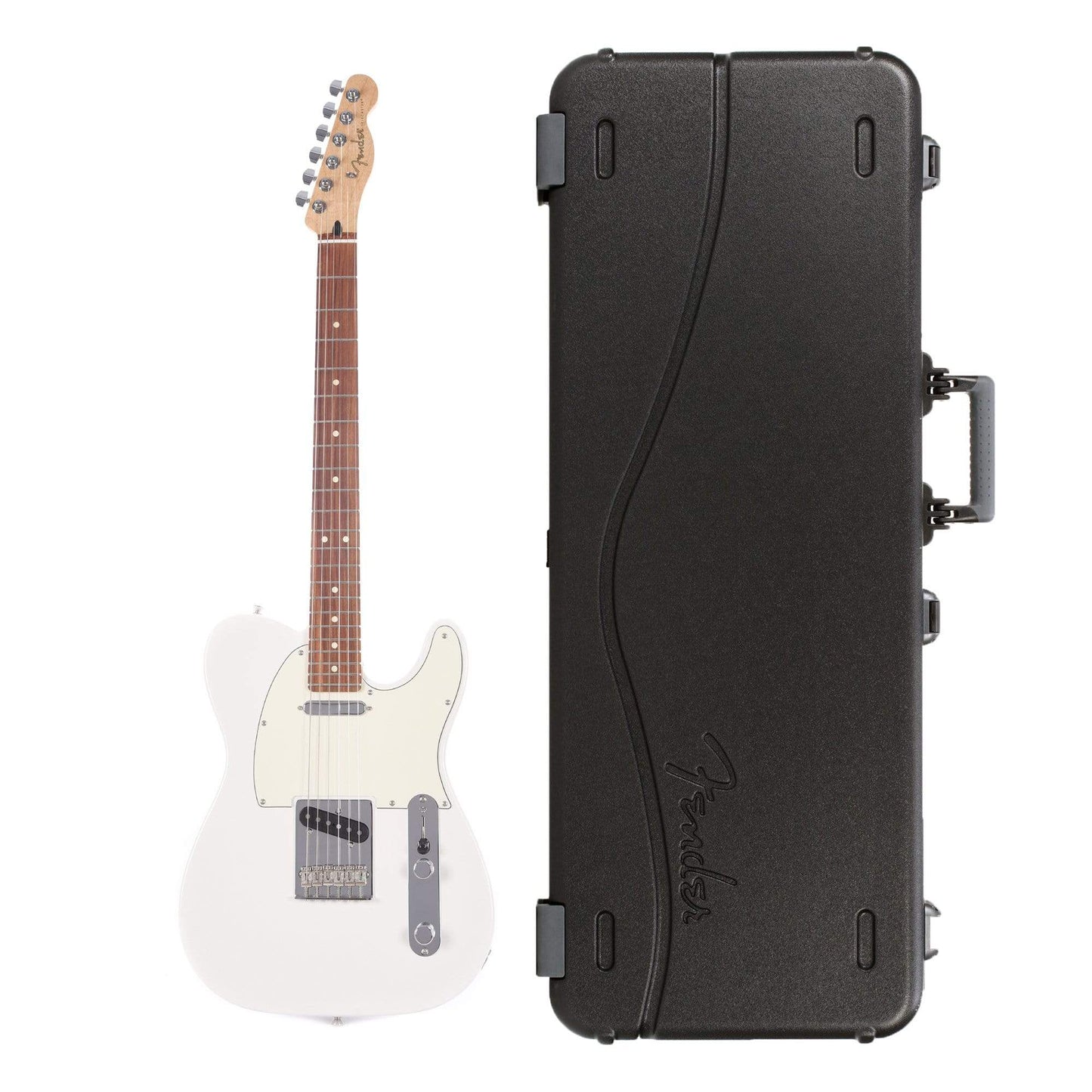 Fender Player Telecaster Polar White Bundle w/Fender Molded Hardshell Case Electric Guitars / Solid Body