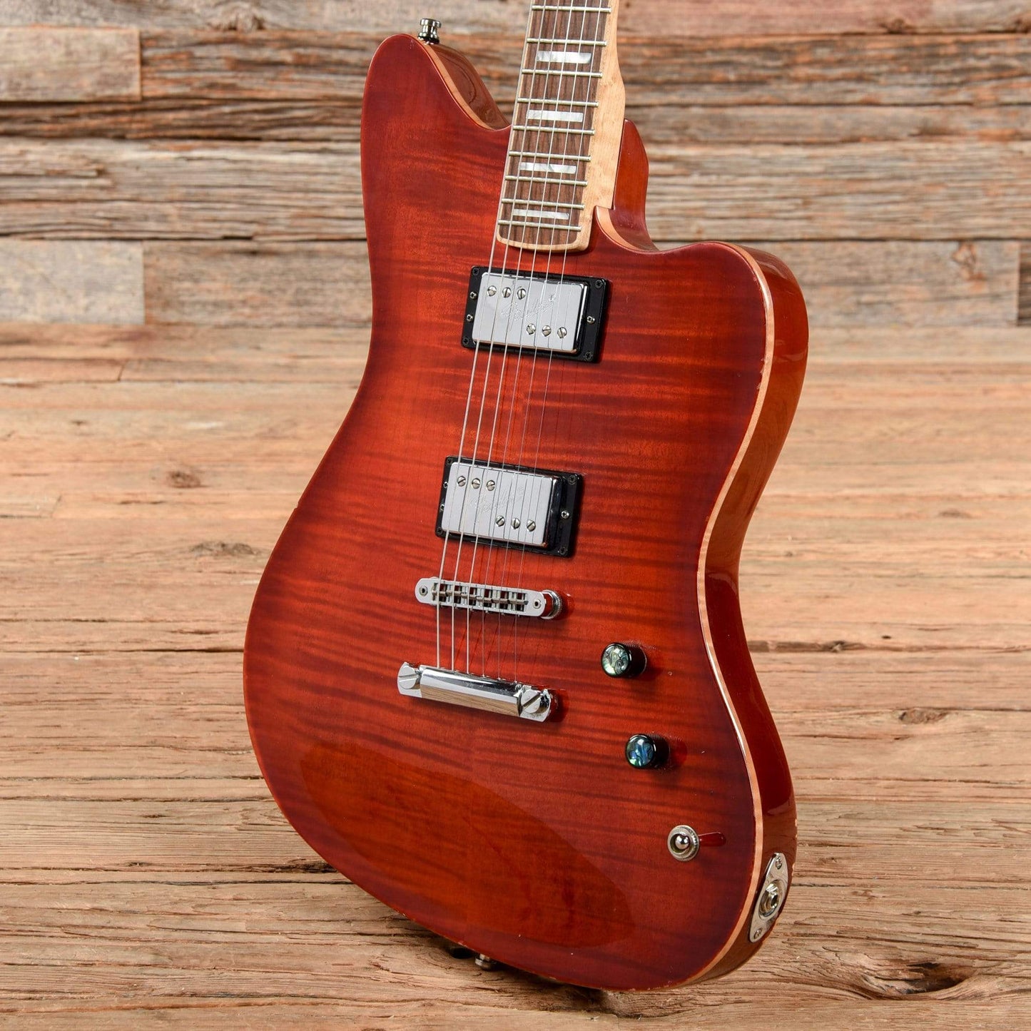 Fender Select Carved Maple Top Jazzmaster HH Cayenne Burst 2013 Electric Guitars / Solid Body