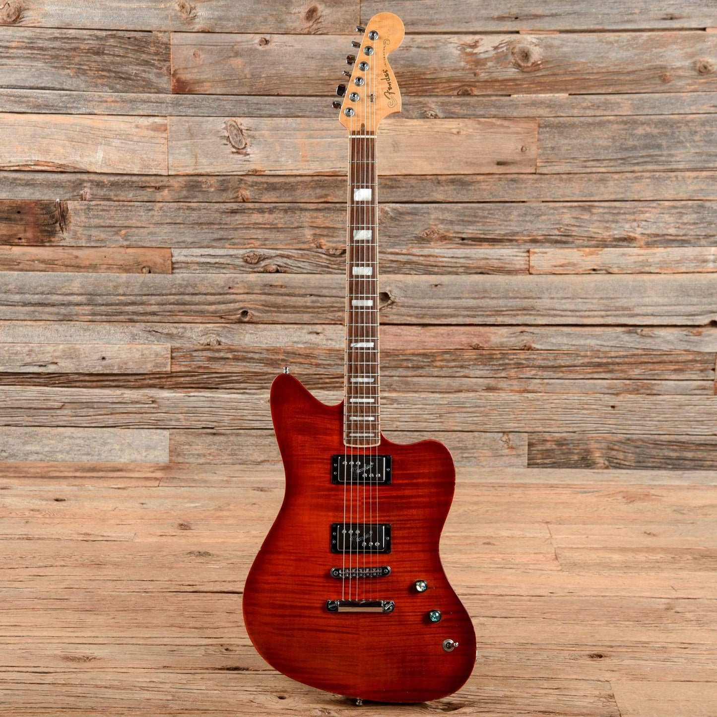 Fender Select Carved Maple Top Jazzmaster HH Cayenne Burst 2013 Electric Guitars / Solid Body