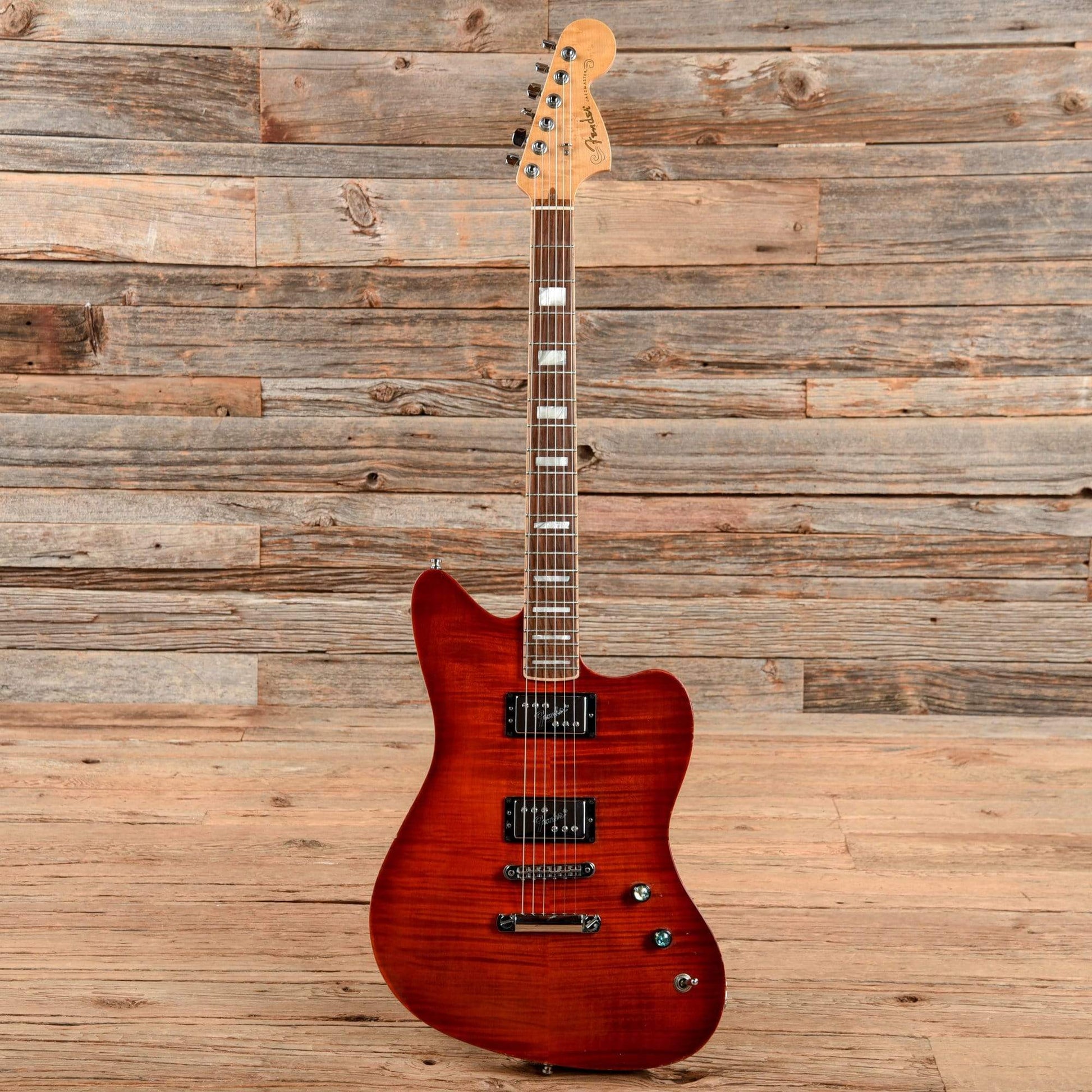 Fender Select Carved Maple Top Jazzmaster HH Cayenne Burst 2013 Electric Guitars / Solid Body